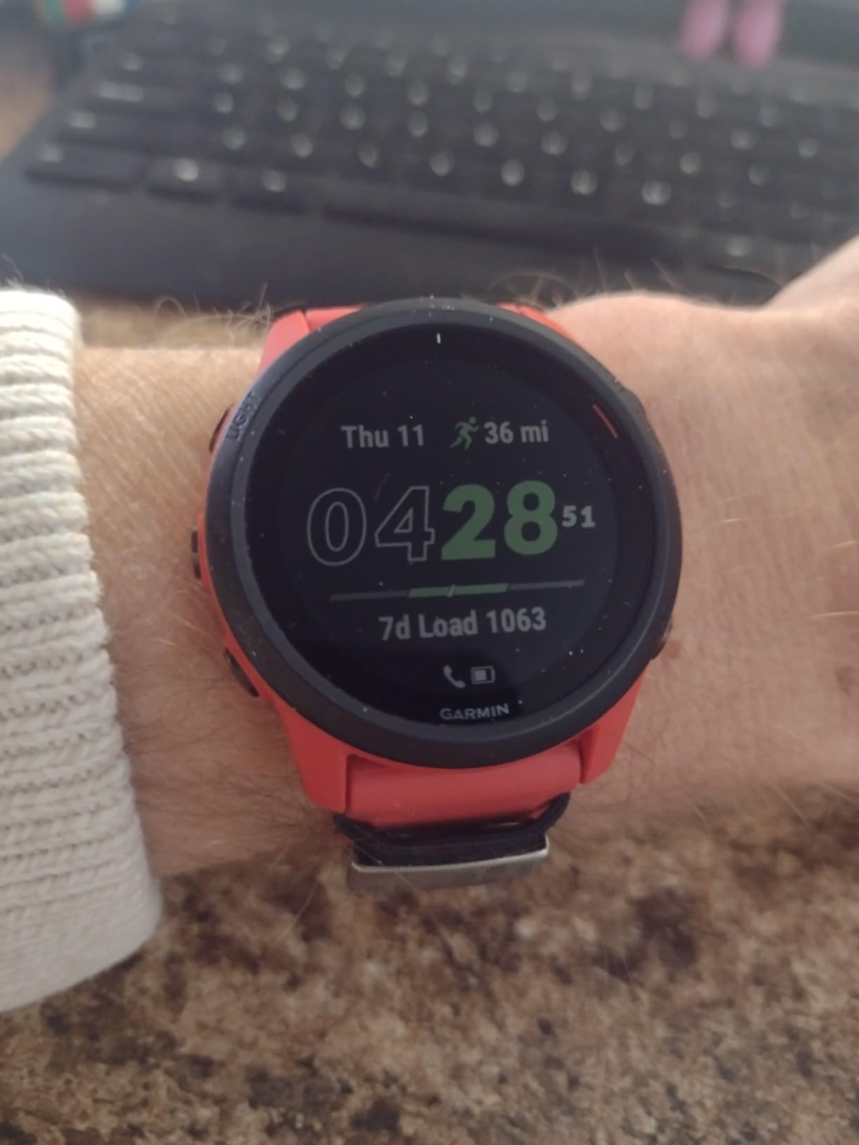 Garmin Forerunner 745, GPS Running Watch, Detailed Training Stats and On-Device Workouts, Essential Smartwatch Functions, Red customer photo 2