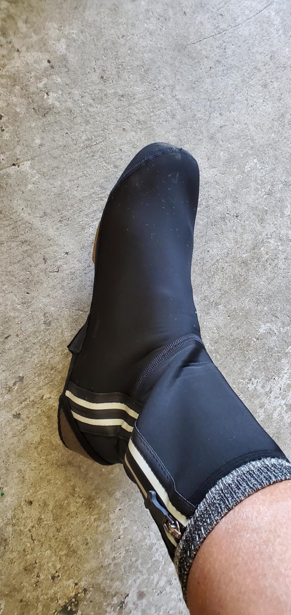 ROCKBROS Cycling Shoe Covers for Men Women Winter | Shoes Cover Warmer, Water Resistant, Thermal Windproof Bicycle Overshoes, Black customer photo 1