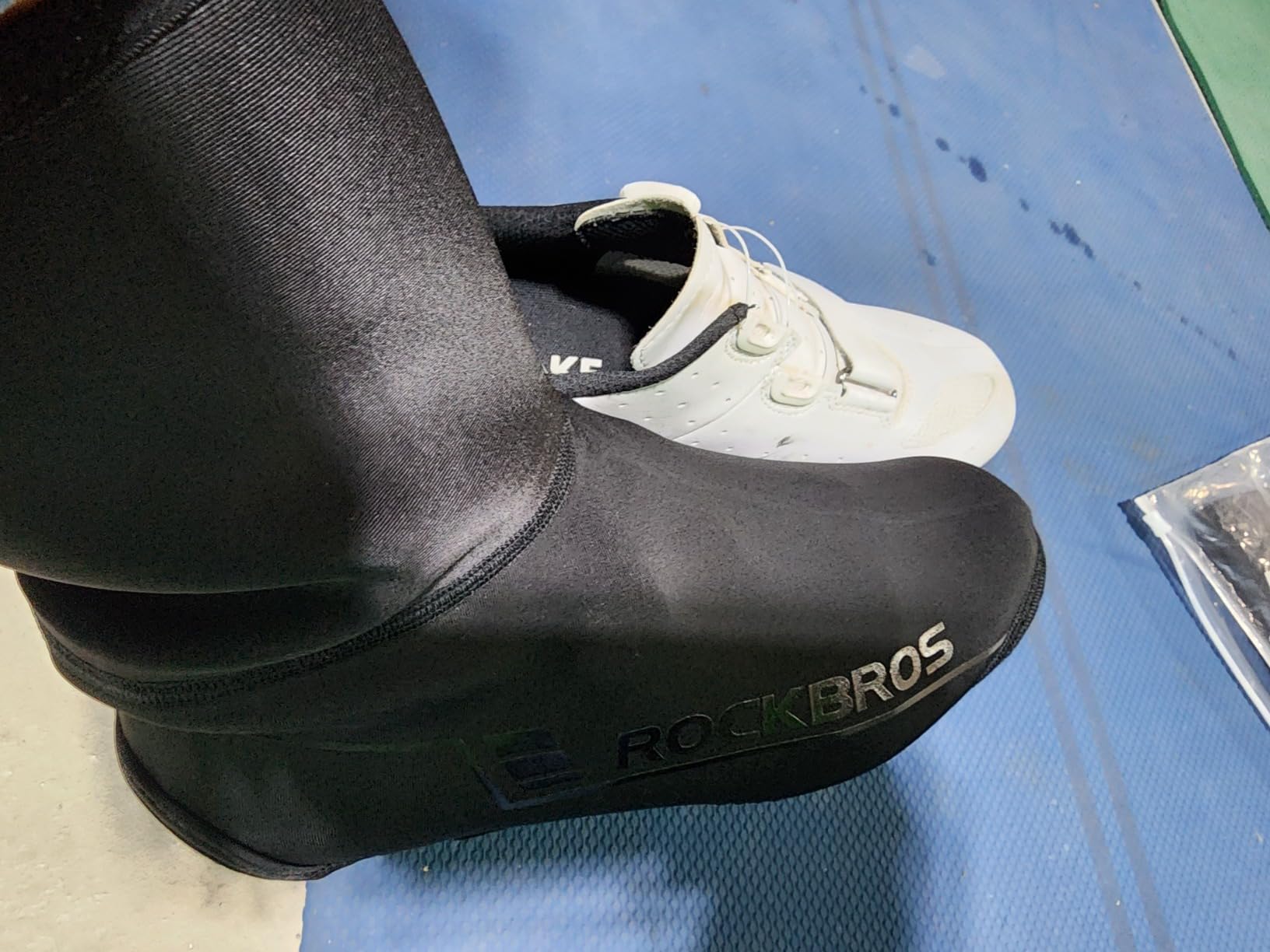 ROCKBROS Cycling Shoe Covers for Men Women Winter | Shoes Cover Warmer, Water Resistant, Thermal Windproof Bicycle Overshoes, Black customer photo 2