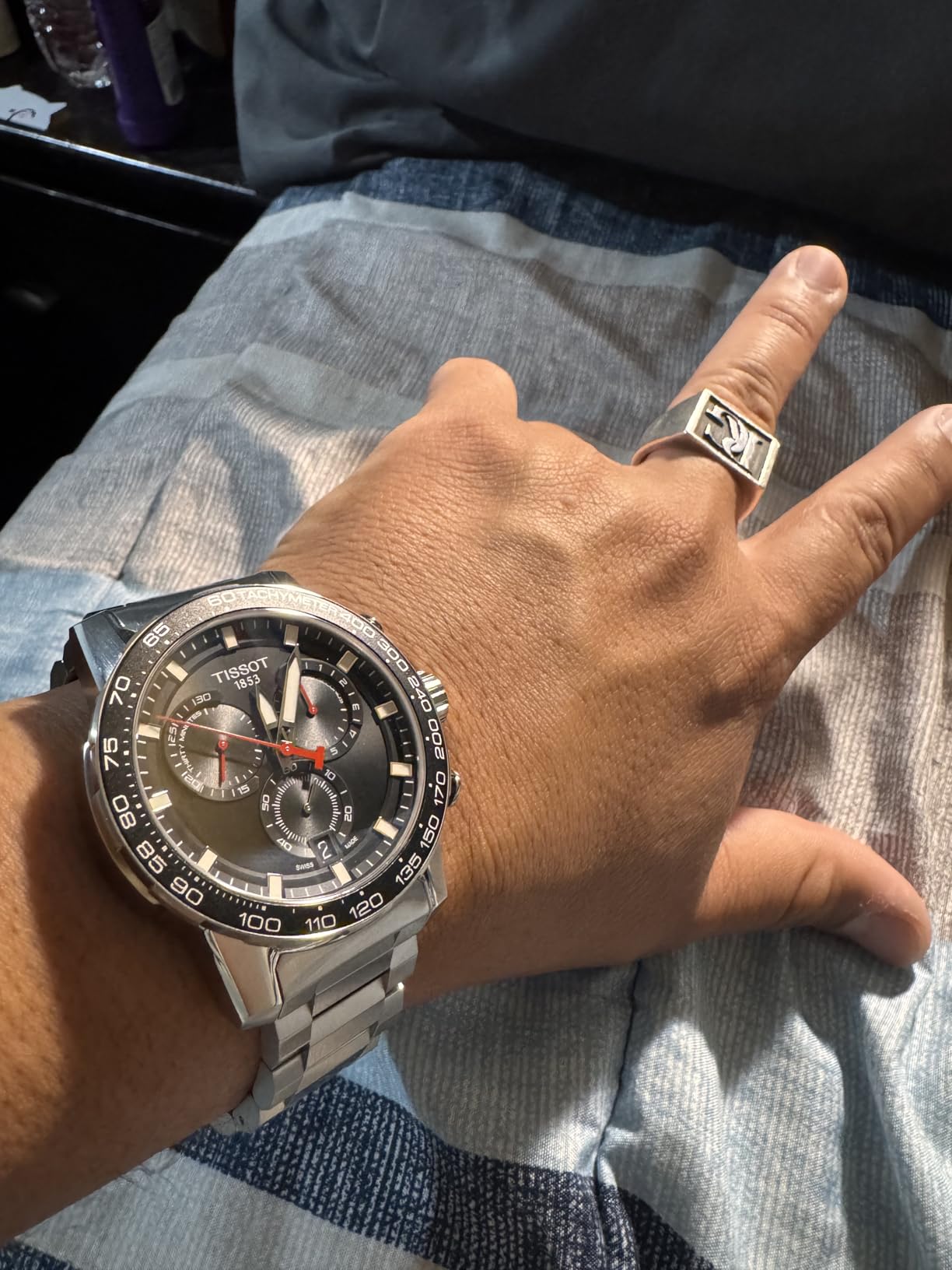 Tissot Mens Supersport Chrono Stainless Steel Casual Watch customer photo 1