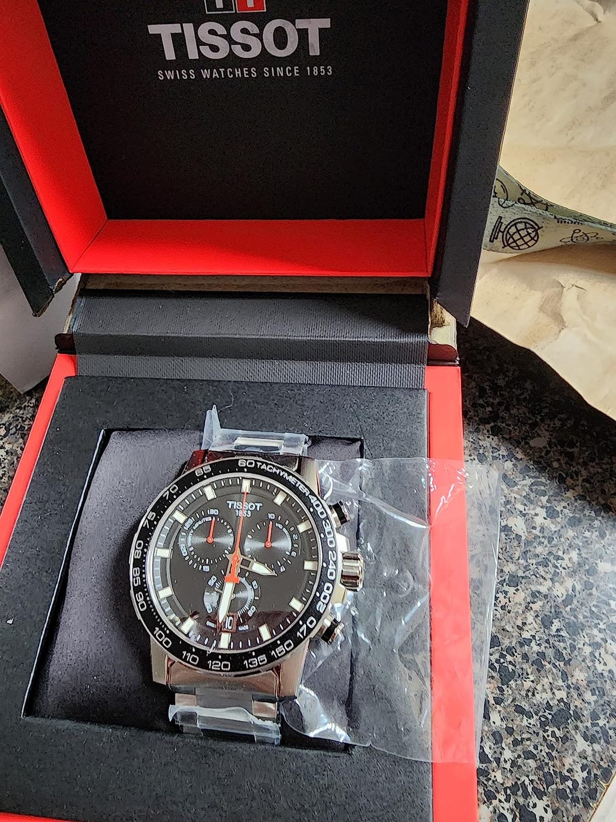 Tissot Mens Supersport Chrono Stainless Steel Casual Watch customer photo 2