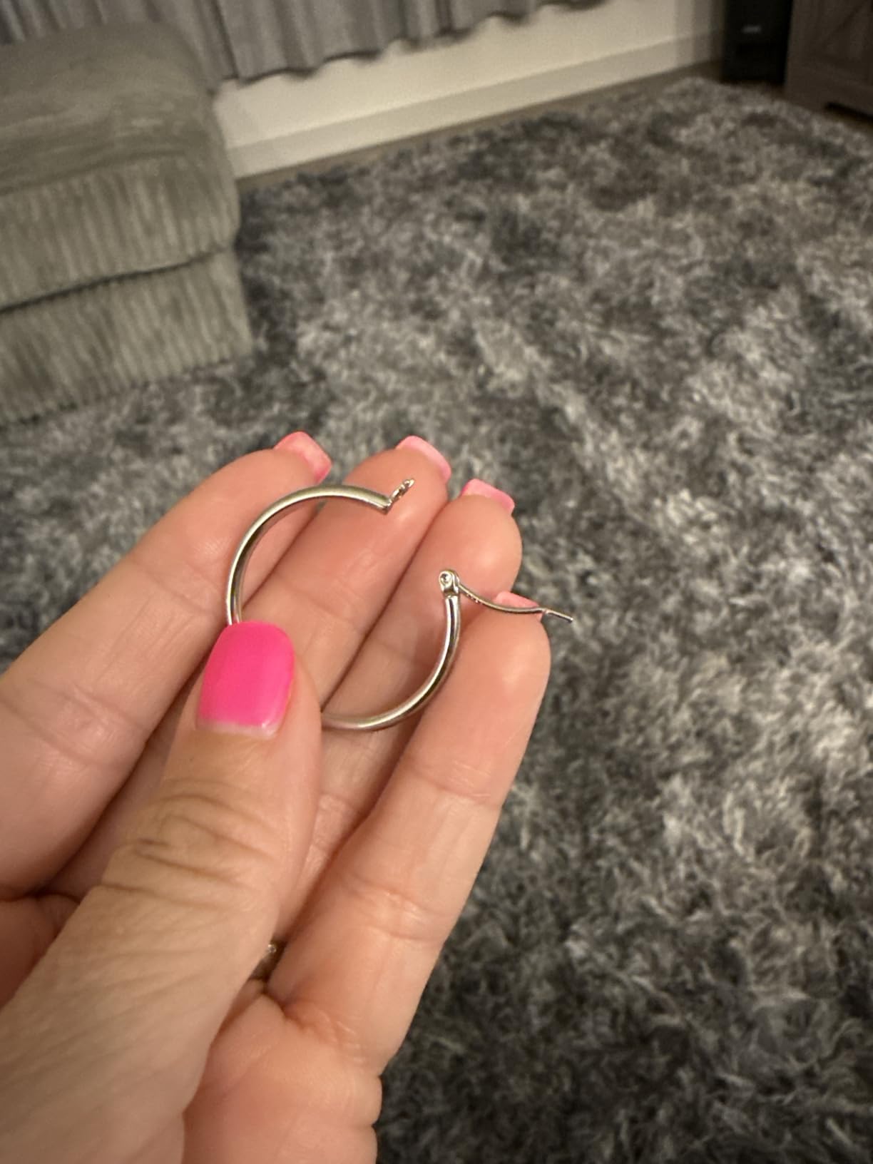 Gacimy Gold Hoop Earrings for Women 14K Gold Plated Hoops customer photo 1