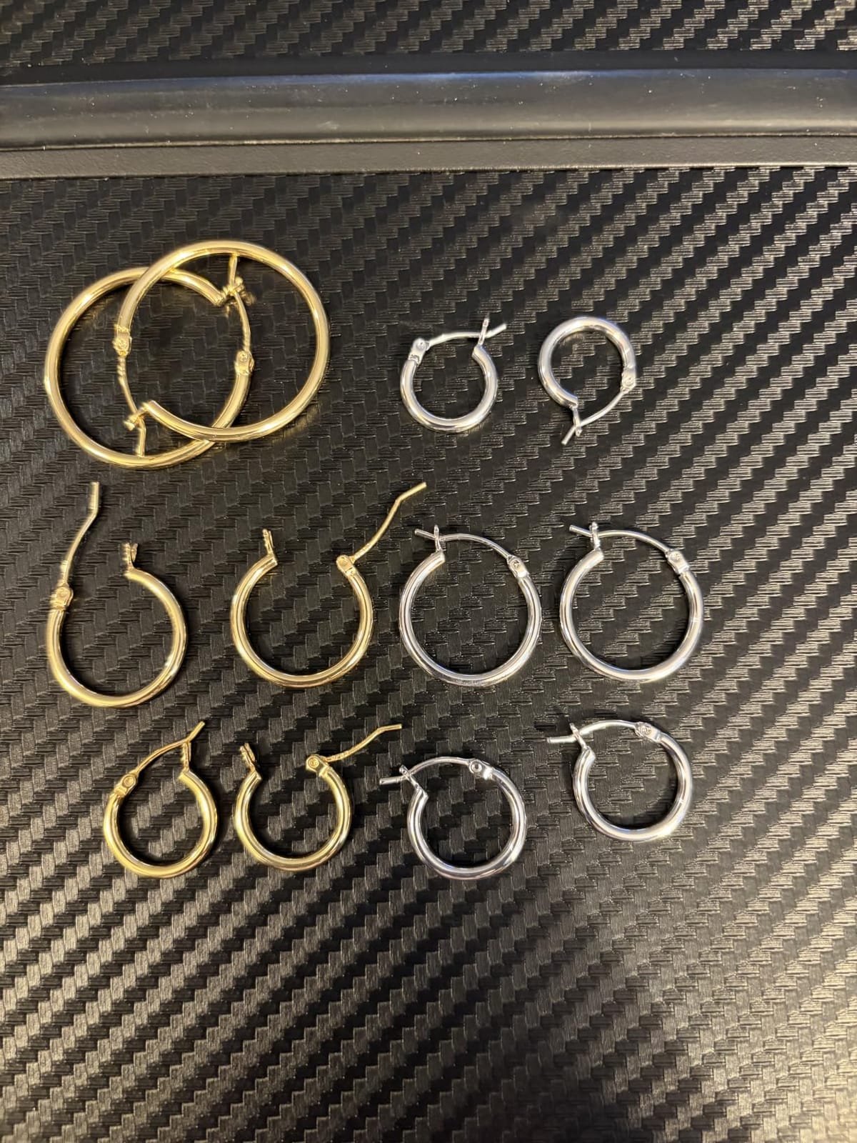 Gacimy Gold Hoop Earrings for Women 14K Gold Plated Hoops customer photo 2