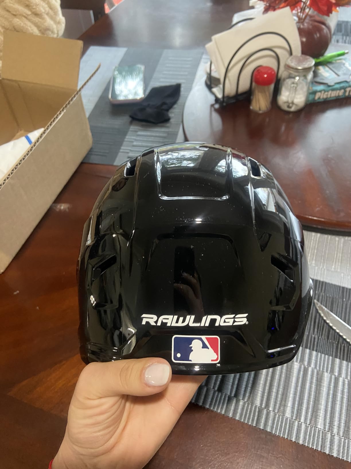Rawlings | MACH Single Ear Batting Helmet | Pro-Style Baseball Helmet | Right Hand & Left Hand Batter Options customer photo 2