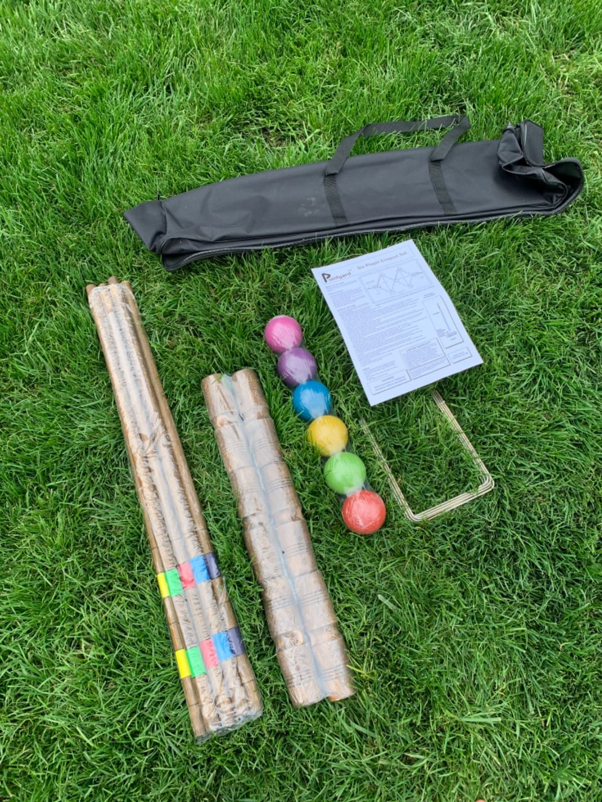 32in 6-Player Croquet Set Wooden Regulation Vintage Archaize Game customer photo 1