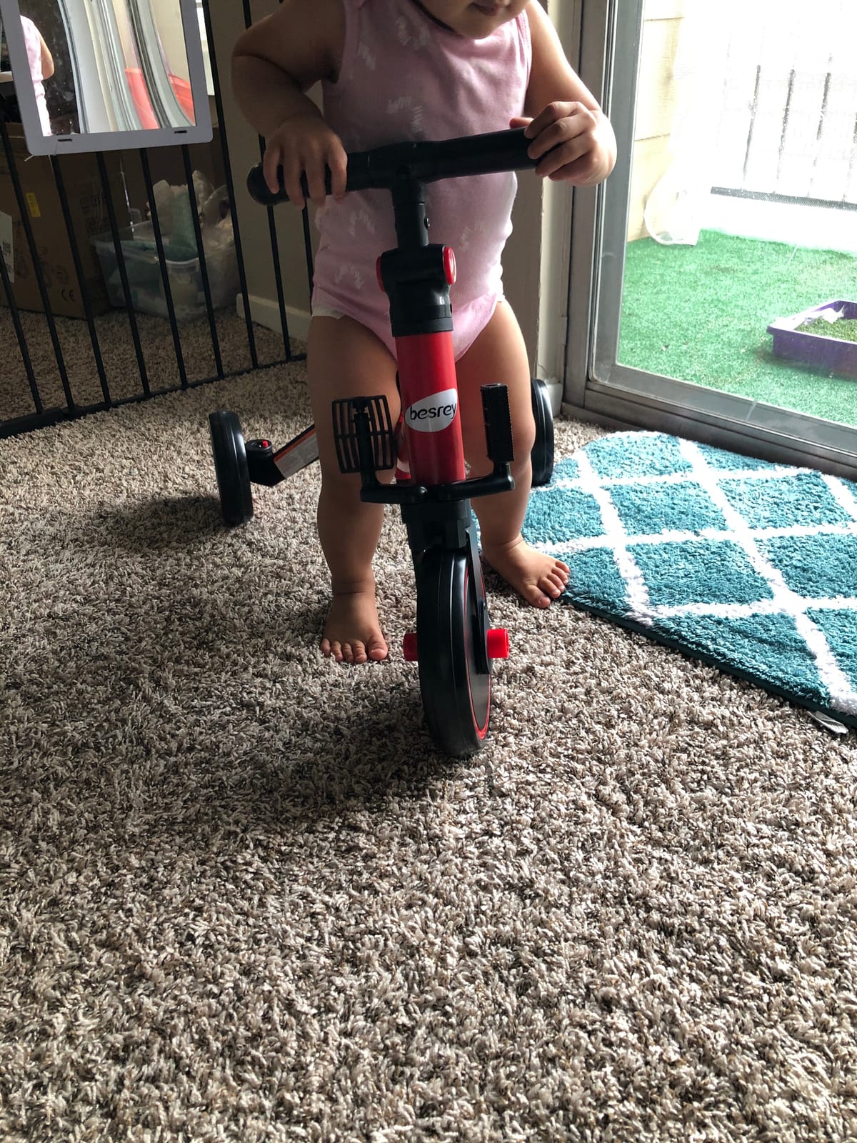 besrey 5 in 1 Toddler Bike for 1-4 Years Old Kids | Balance Bike, Birthday Gift and Toy for Boys and Girls, Toddler Tricycle, Adjustable Seat Height and Handlebar customer photo 2
