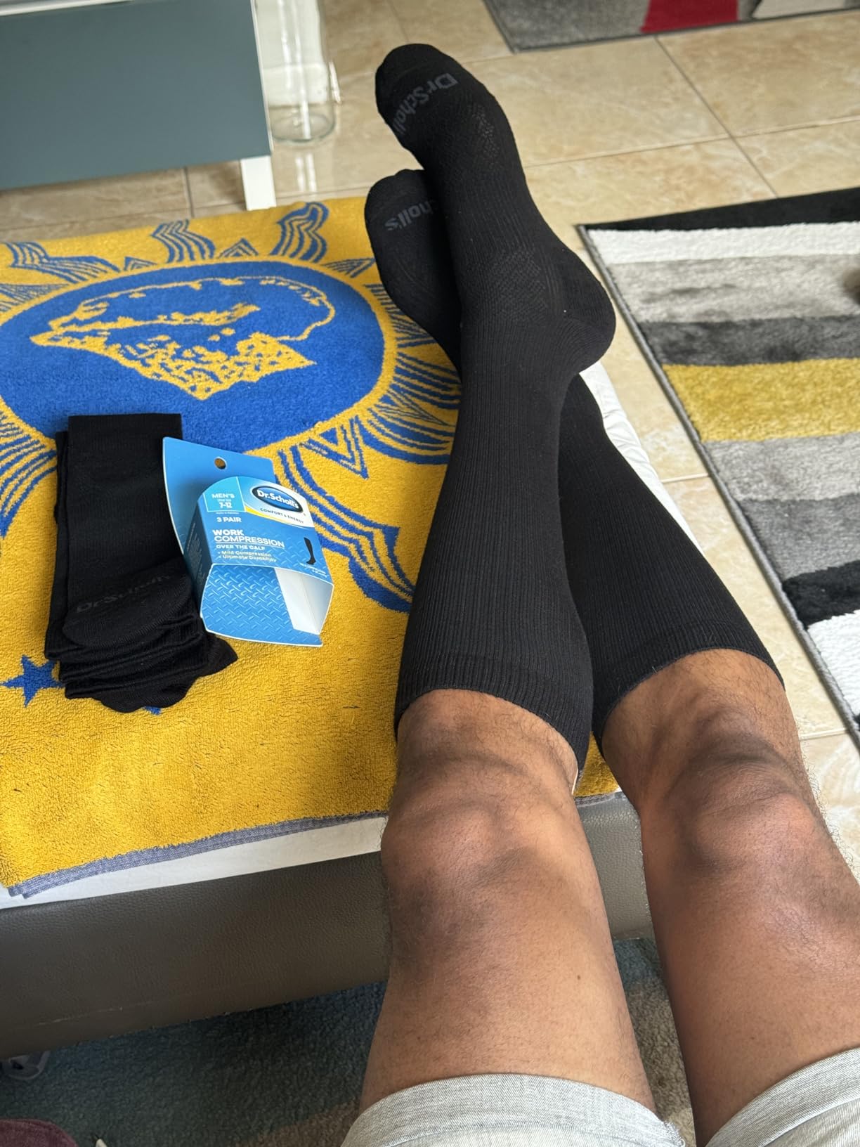 Dr. Scholl's Men's Athletic & Work Compression Over the Calf Socks - 1 & 3 Pair Packs - Fatigue Relief customer photo 2