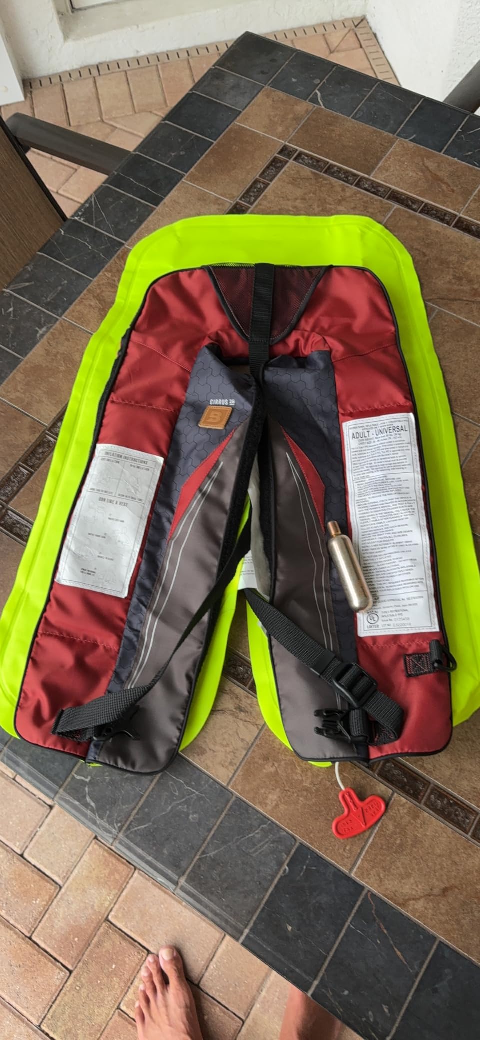 BLUESTORM Cirrus26 Inflatable PFD Life Jackets for Adults | US Coast Guard Approved Automatic Life Vest w/Manual Override Convertibility customer photo 1