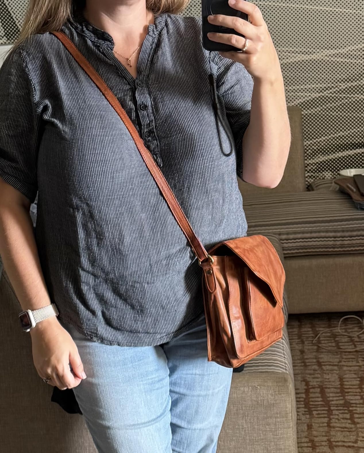 Ozora Genuine Leather Crossbody Purse for Women, Shoulder Bag customer photo 1