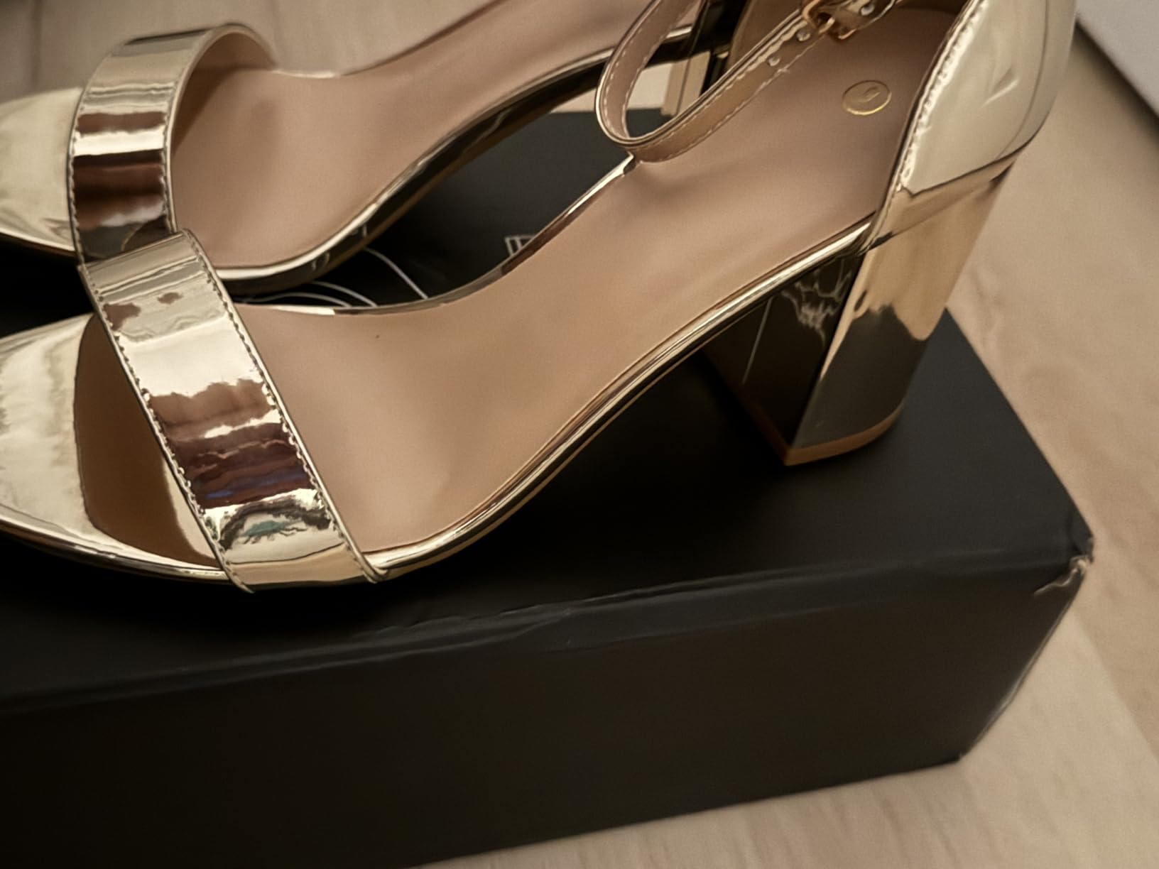 Women's Chunky Block Heels Open Toe Ankle Strap Heeled Sandals customer photo 1