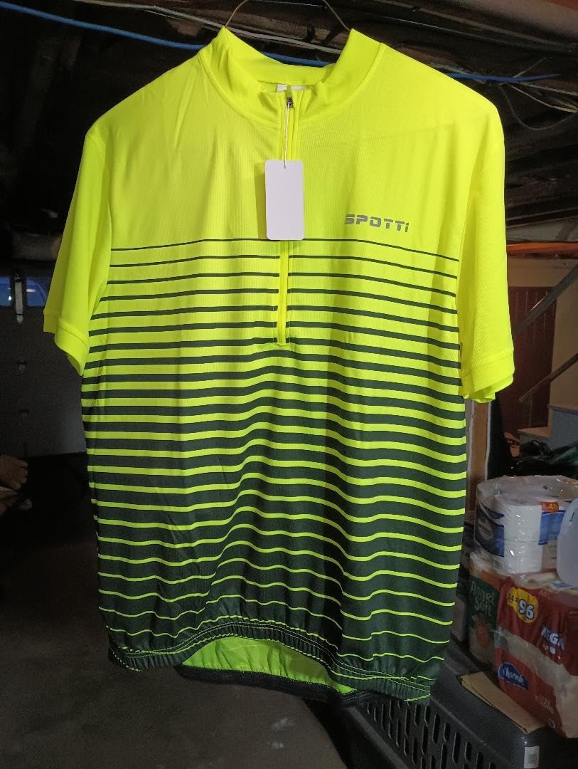 Spotti Men's Cycling Bike Jersey Short Sleeve with 3 Rear Pockets customer photo 2