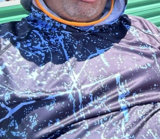 Men's UPF 50+ Sun Protection Hoodie, Long Sleeve Fishing Shirt customer photo 1