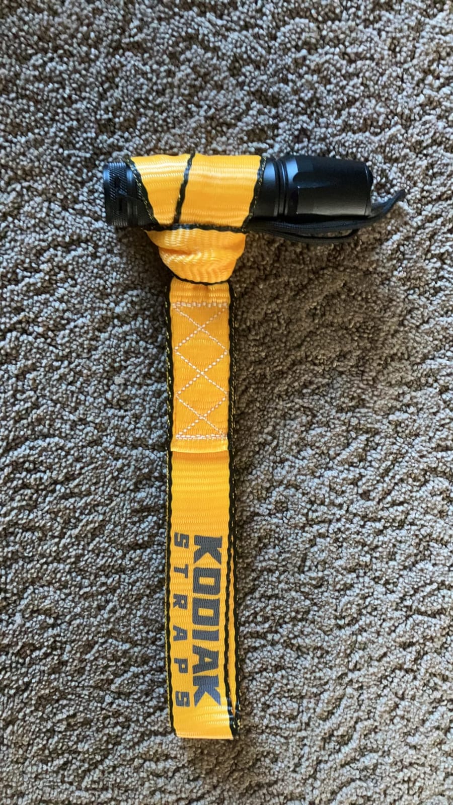 Soft Loop Tie Down Straps - 1 x 12 inches- 4,500 lb Load Capacity - Black 6 Pack - Loops for Securing ATV, UTV, Motorcycles, Scooters, Dirt Bikes, Lawn & Garden Equipment by KODIAK STRAPS customer photo 1