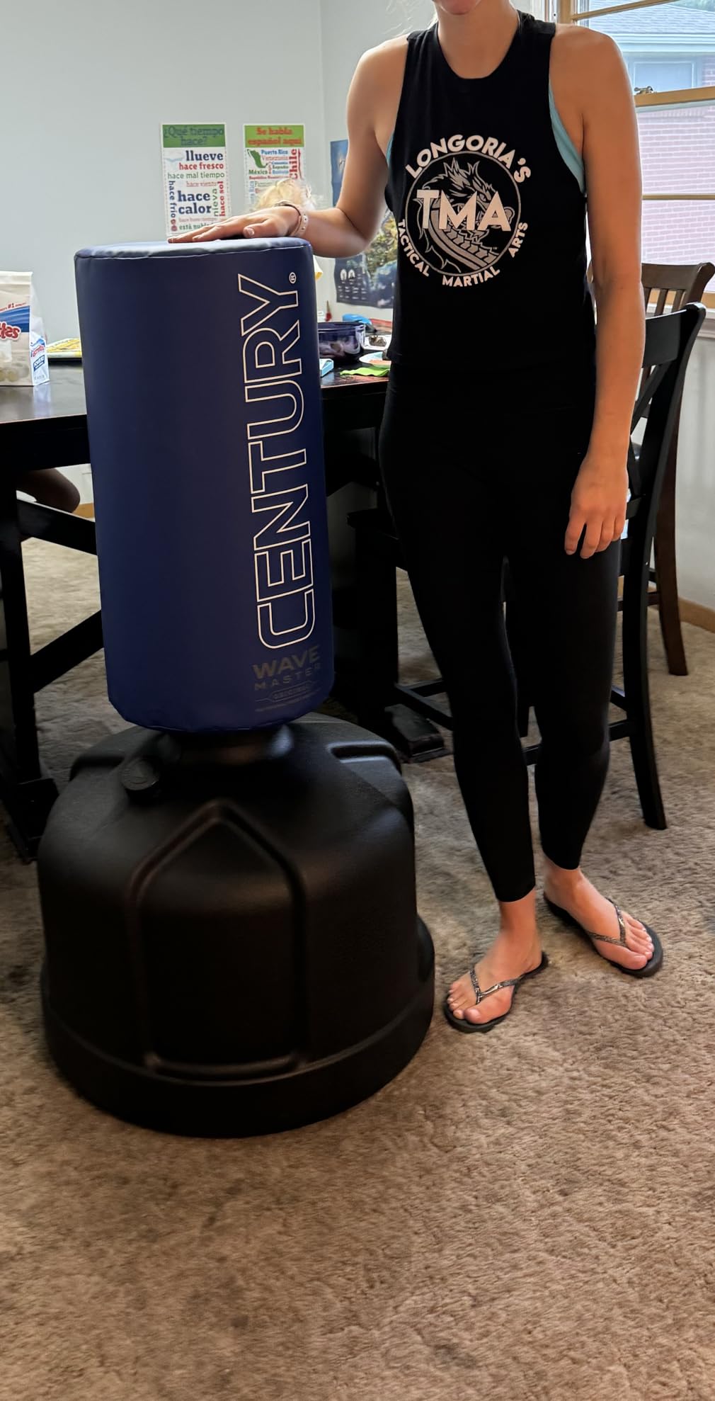 Original WAVEMASTER | Heavy Punching Bag - Training Bag, Martial Arts, MMA, Black, Karate, Taekwondo, Muay Thai, Freestanding, Kickboxing, Boxing customer photo 1