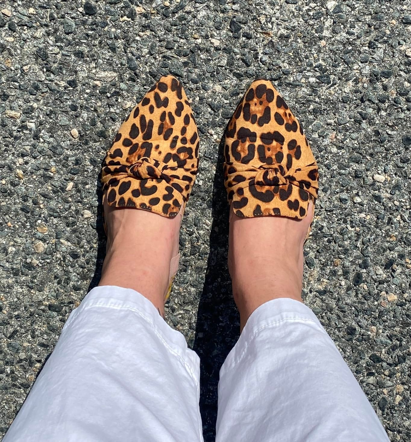 MUSSHOE Mules for Women with Bow Knot: Pointed Toe Flats - Cloud-Cushion Suede Backless Loafers for Office & Casual Wear - Wide-Fit Friendly Slip On Slides with Memory Foam customer photo 2