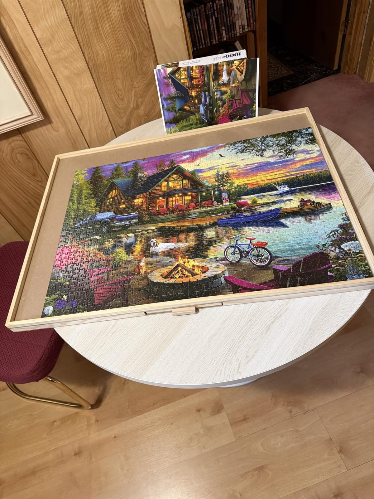ALL4JIG 1000 Piece Rotating Puzzle Board with 4 Drawers 22.44