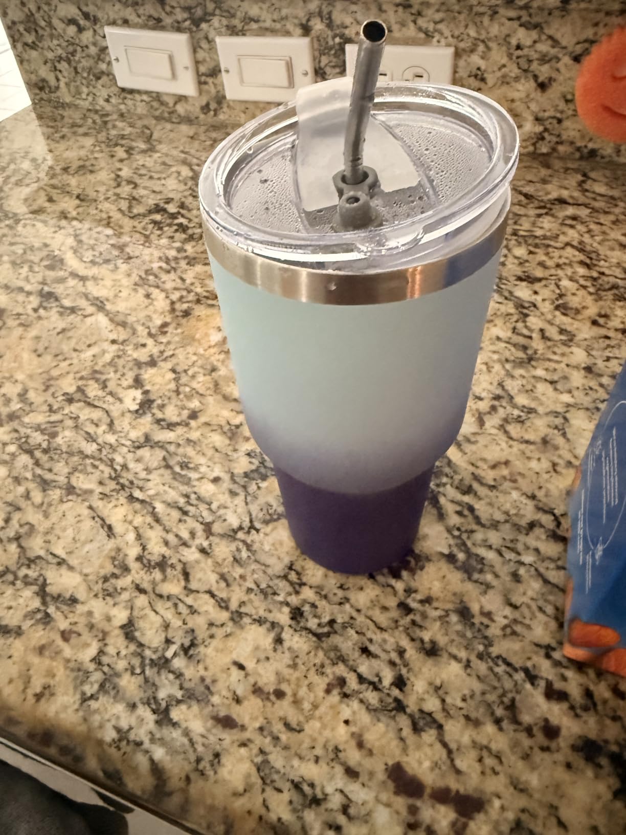 BJPKPK 30 oz Tumbler with Lid and Straw, Insulated Stainless Steel Cup | Double Wall Vacuum, BPA Free, Leak Proof, Keeps Hot/Cold, Travel & Beach Ready, Car Holder Fit, Navy Blue customer photo 2