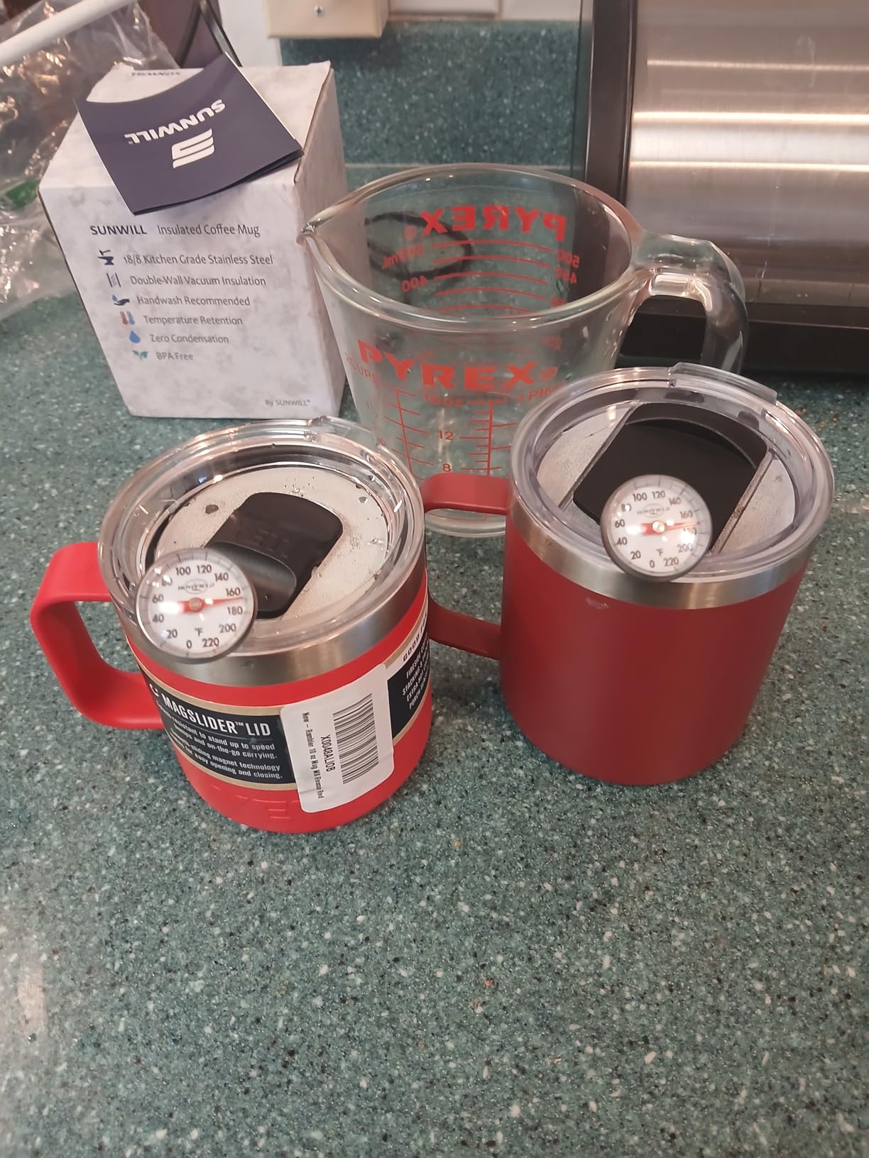 BJPKPK 20 oz Coffee Tumbler with Lid & Straw, Insulated Stainless Steel Mug customer photo 1