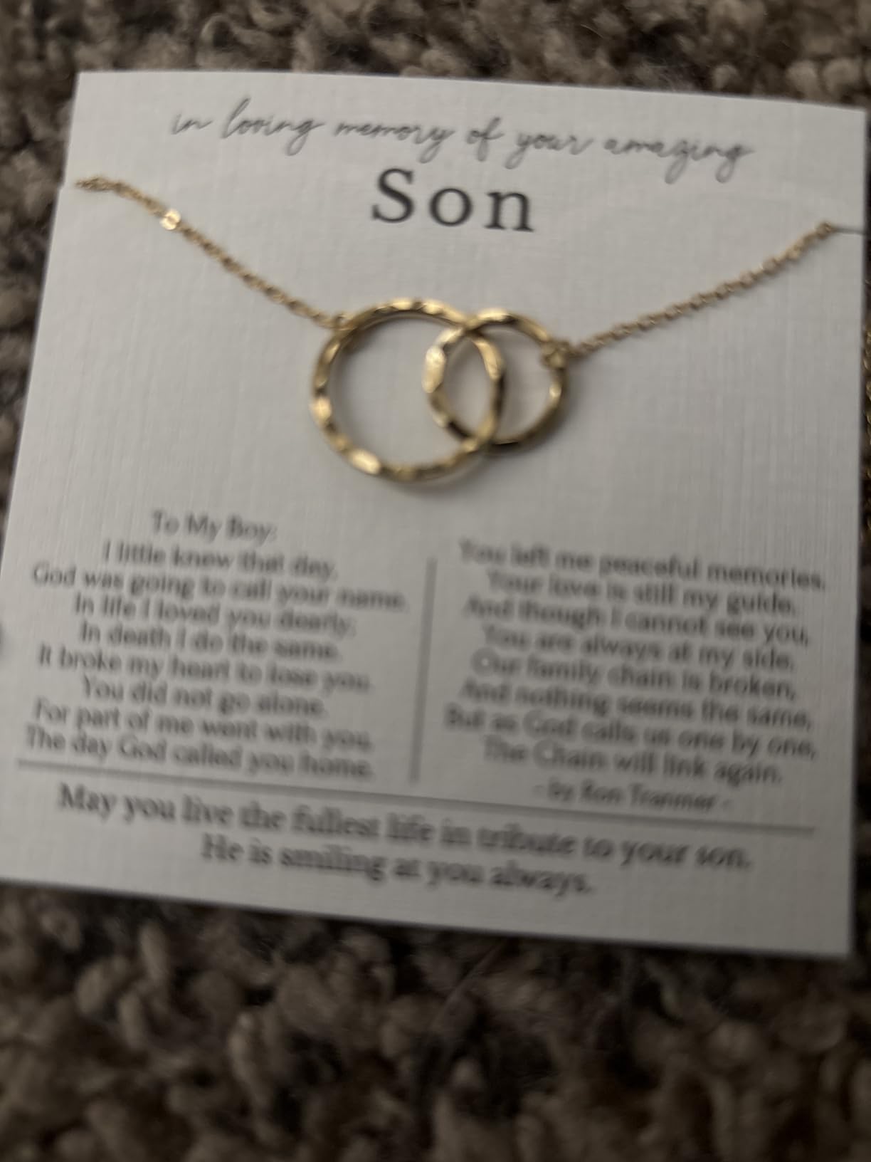 Sympathy Gift for Loss of Loved One - Remembrance, Bereavement, Memorial Necklace, Jewelry 16+2