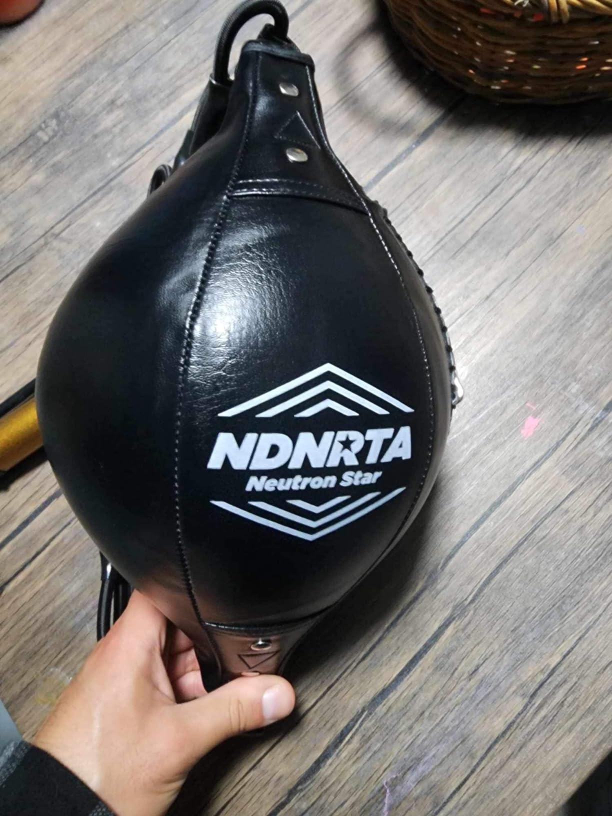 Double End Bag, (Classic Style Upgraded), Improve Reaction Speed, Boxing Equipment, Durable, Double End Punching Bags, Home Gym, Floor to Ceiling, for Boxing (Shipped from the U.S) customer photo 2