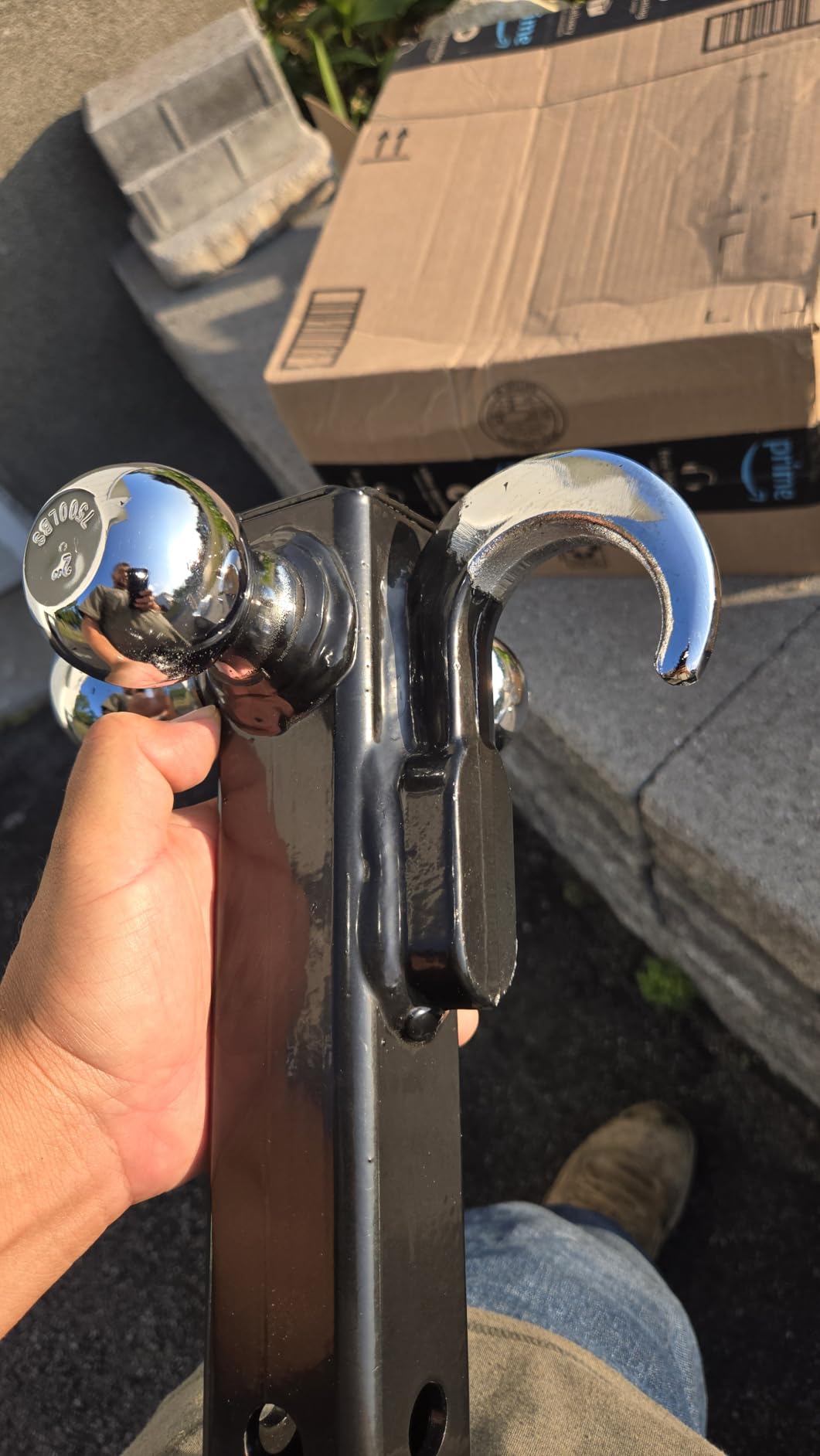 TYT Adjustable Trailer Hitch Ball Mount, 2