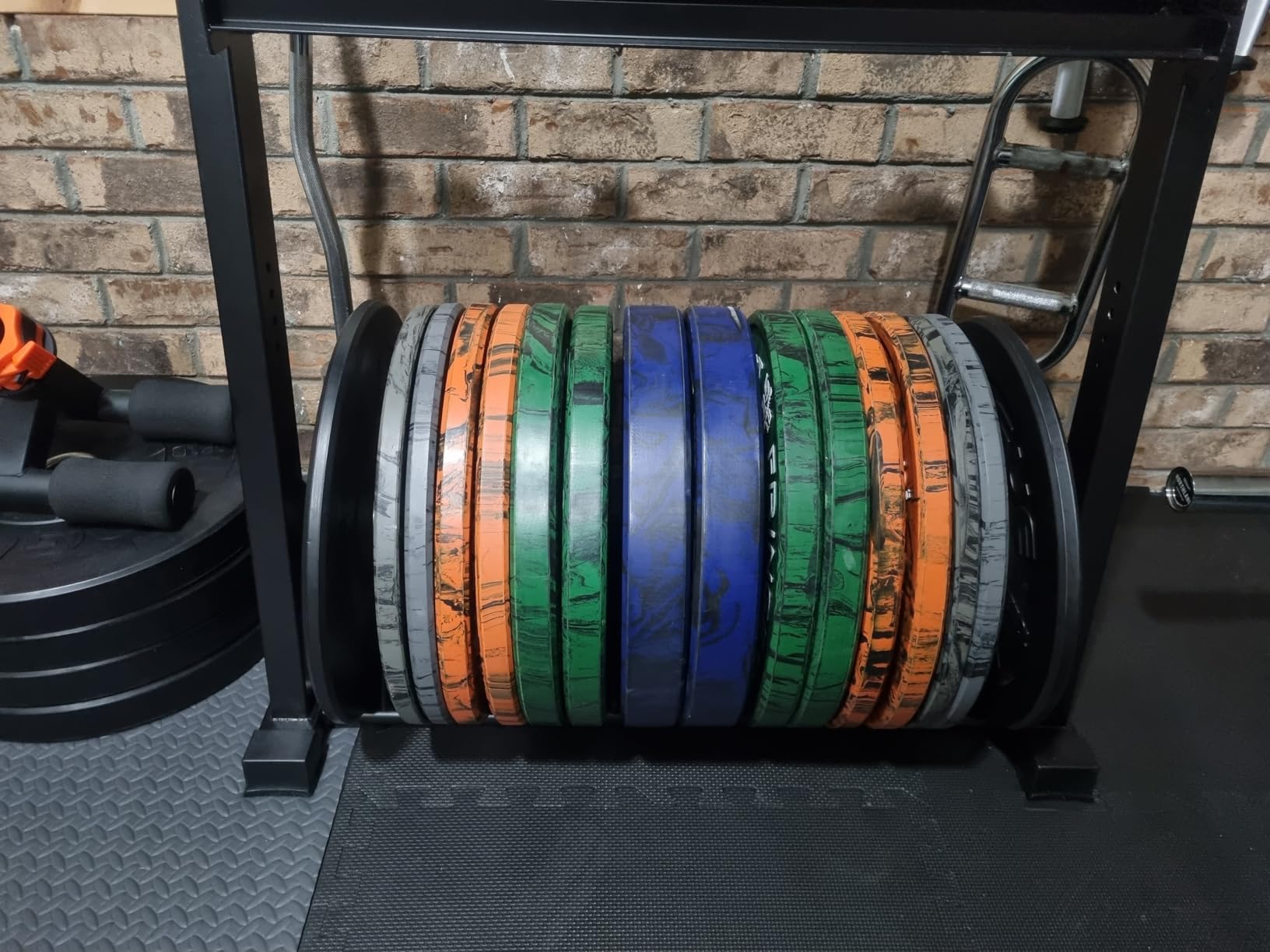 FringeSport Savage Bumper Plates Set and Pairs - Olympic Weight Plate - Rubber Weight Plates with Steel Insert Strength Training Plate (10lb - 460lb) customer photo 2