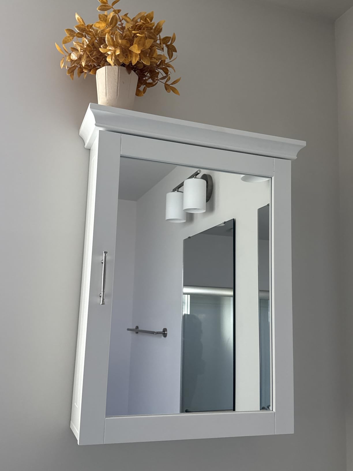 RiverRidge Somerset Bathroom Wall Mount Medicine Cabinet with Mirror, White | Soft Close Hinges, Adjustable Interior Shelf customer photo 1