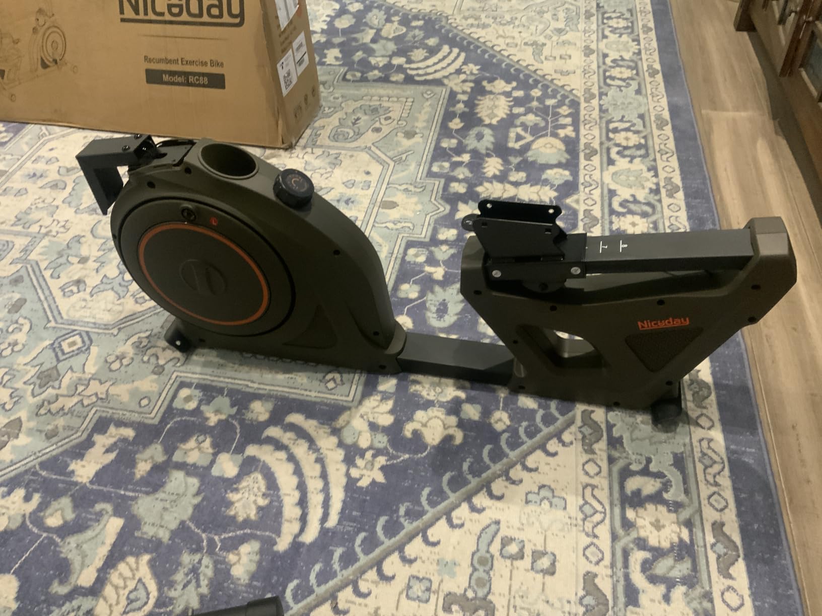 Niceday Recumbent Exercise Bike for Home Stationary Bike with APP Training - Recumbent Bike for Seniors Adults, Magnetic Recumbent Stationary Bike with Exclusive App, Heart Rate Handle, Adjustable Seat customer photo 1