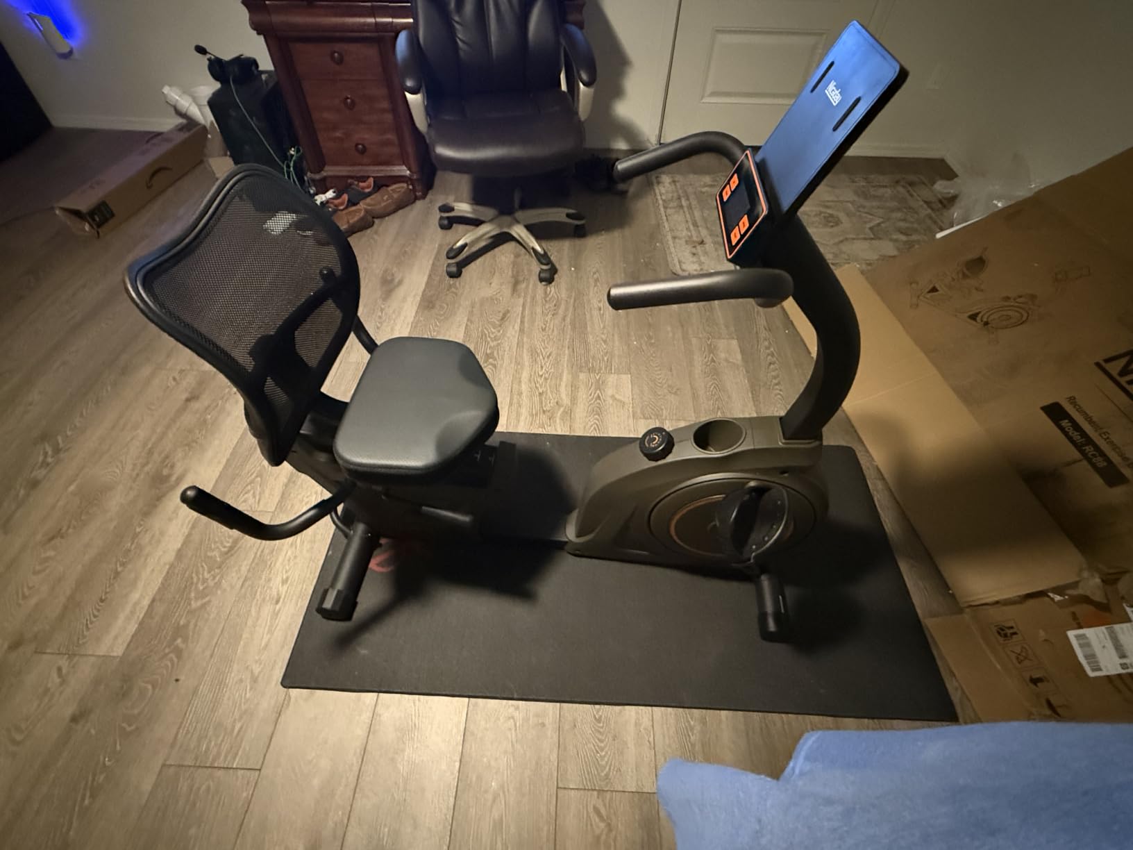 Niceday Recumbent Exercise Bike for Home Stationary Bike with APP Training - Recumbent Bike for Seniors Adults, Magnetic Recumbent Stationary Bike with Exclusive App, Heart Rate Handle, Adjustable Seat customer photo 2