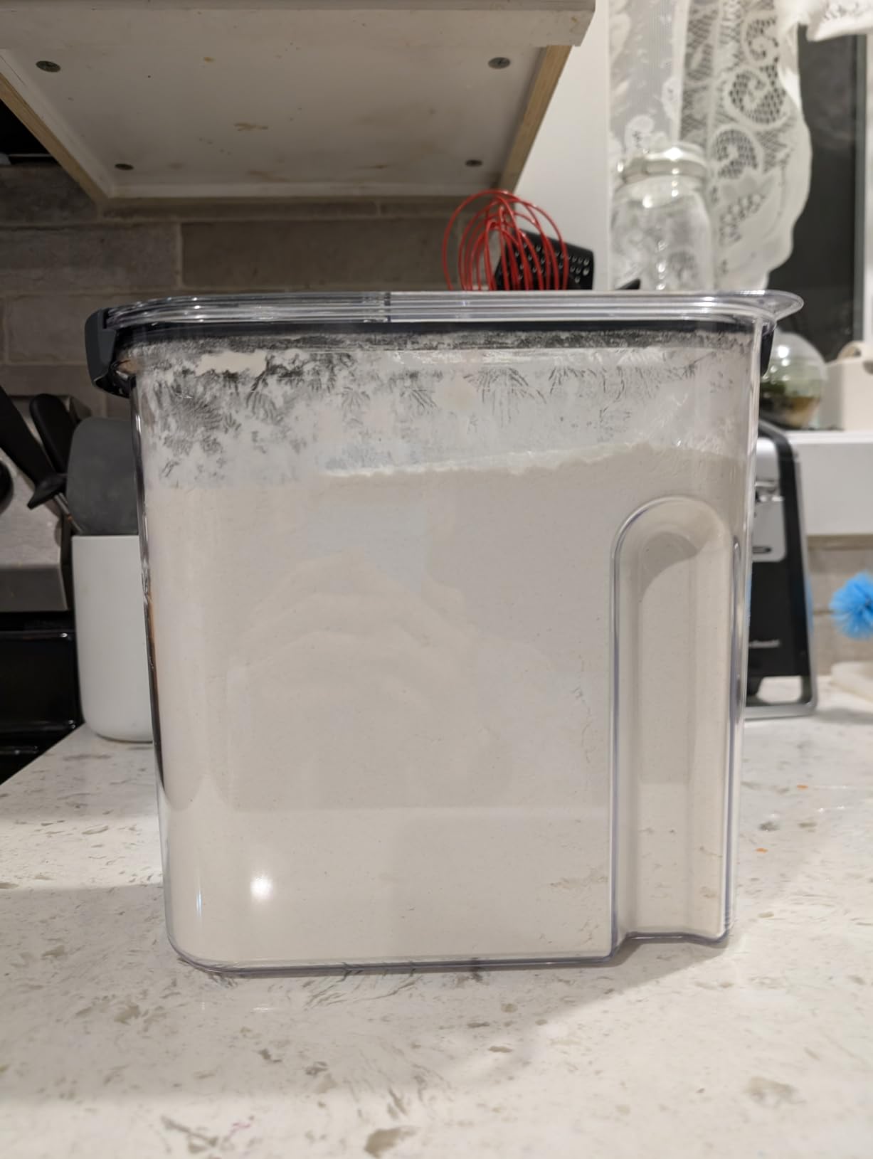 Rubbermaid Brilliance BPA-Free Food Storage Containers with Lids Airtight Kitchen and Pantry Organization Set Includes 3 Containers and Scoops Clear 16 cups customer photo 1