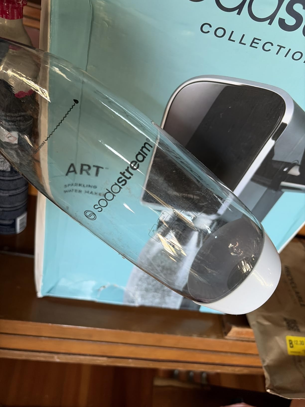SodaStream ART Sparkling Water Maker, Value Bundle, Soda Maker, Includes 2 Quick Connect 60L CO2 Cylinders, 2 Dishwasher Safe BPA Free Bottles, 2 bubly Flavor Drops, Make your own Pepsi, Black customer photo 1