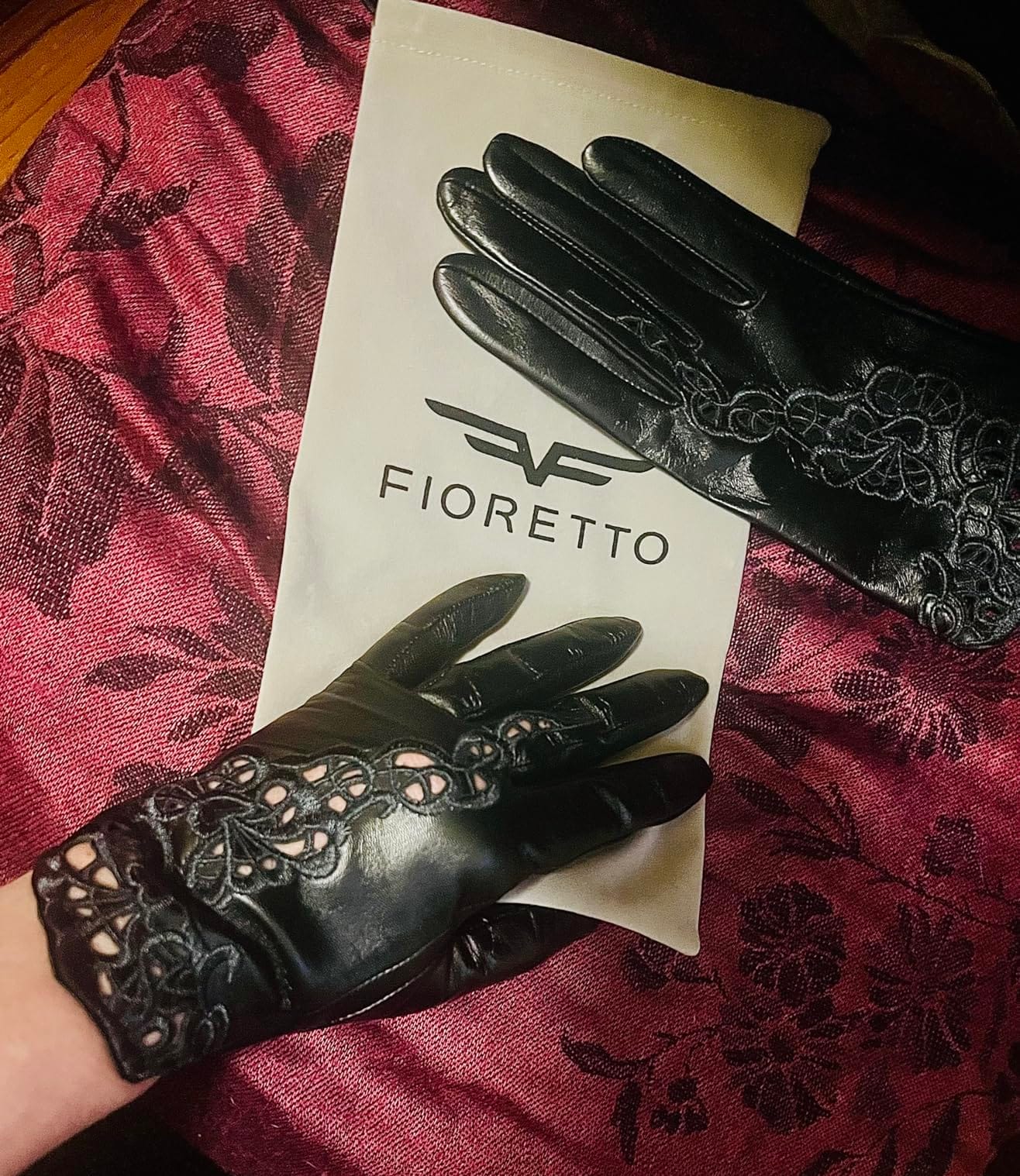 Womens Genuine Leather Driving Gloves Unlined Touchscreen Sheepskin Gloves customer photo 2