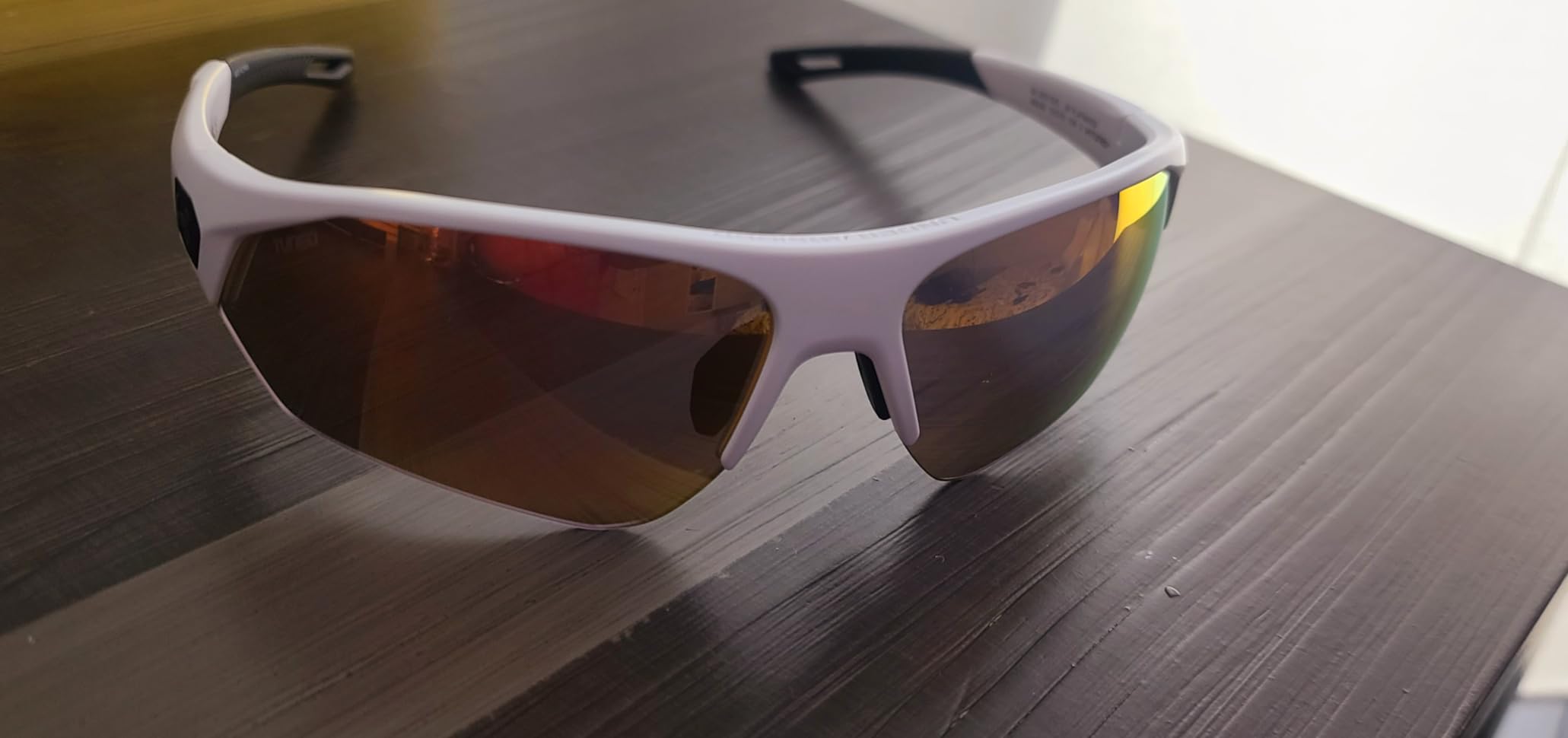 Under Armour Men's Playmaker Wrap Sunglasses, Matte White/Black, 72mm, 10mm customer photo 2