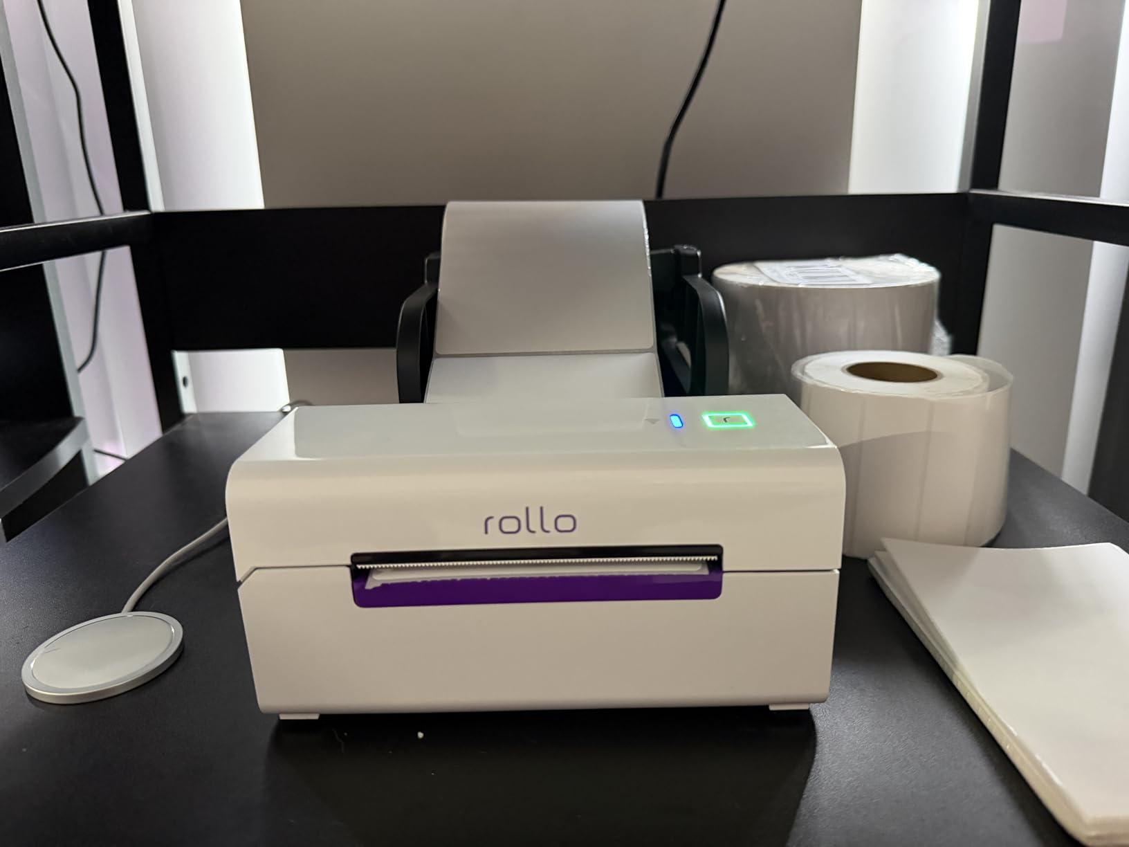 Rollo Wireless Shipping Label Printer - Wi-Fi 4x6 Thermal Label Printer | High Speed Label Maker for Shipping Packages - AirPrint from iPhone, iPad and Mac customer photo 1