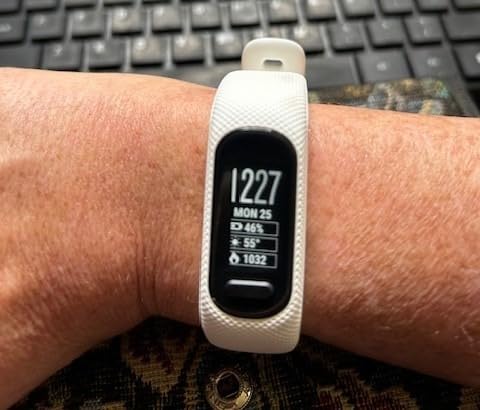 Garmin vivosmart 5, Health & Fitness Tracker, S-M, White | Monitor Your Health, Track Your Steps and Sleep, Smart Notifications, Up to 7 Days Battery Life customer photo 2