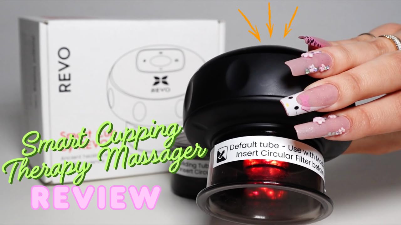 REVO The Original 4-in-1 Smart Cupping Massager with LED Light, Heat, Dynamic Suction & Vibration Massage, Portable Cordless Rechargeable Cupping Device for Body- 1 Pack customer photo 2