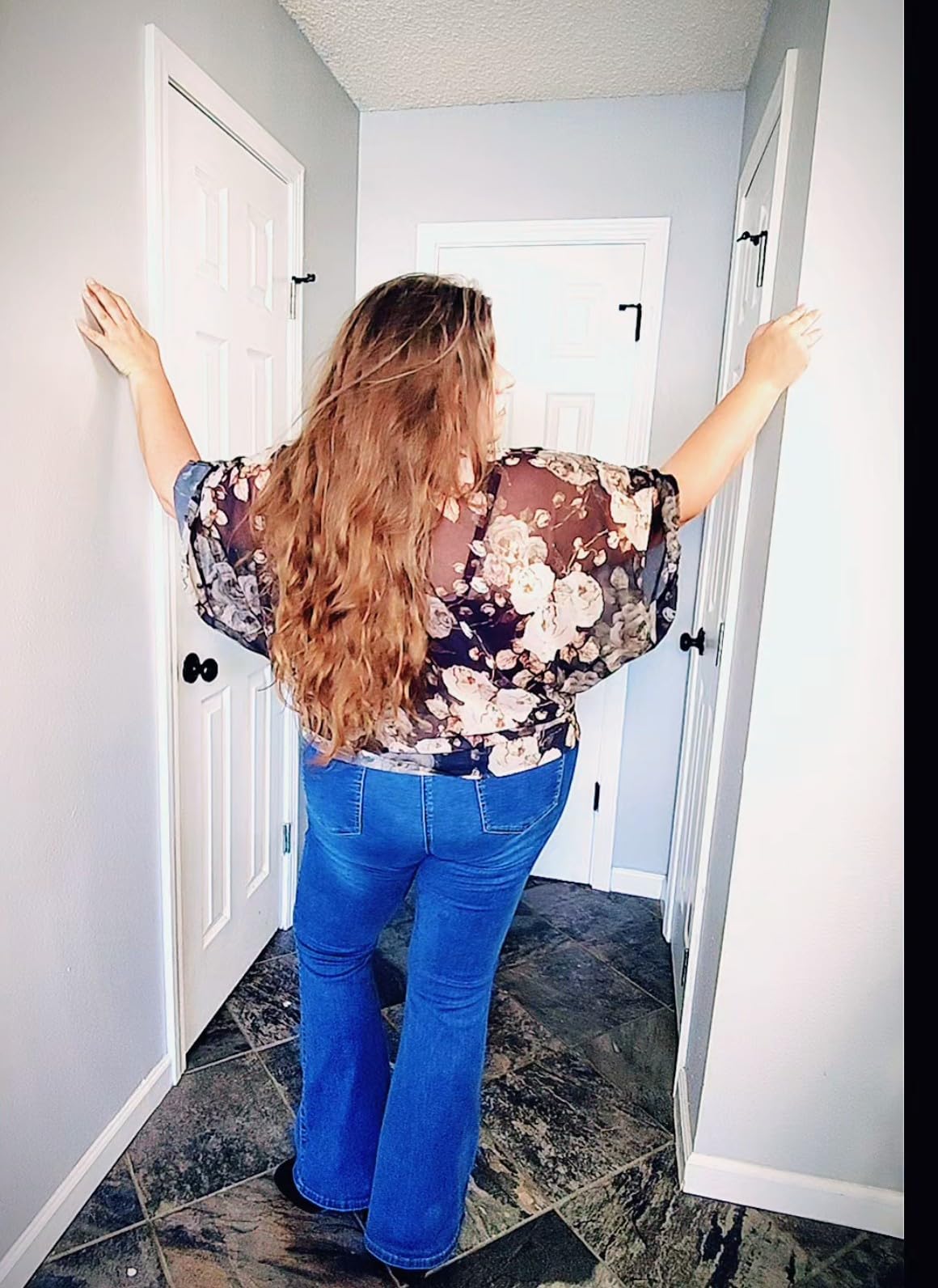 FLYING BANANA Women's Totally Shaping Curvy Stretchy Bootcut Flare Denim Jeans customer photo 1