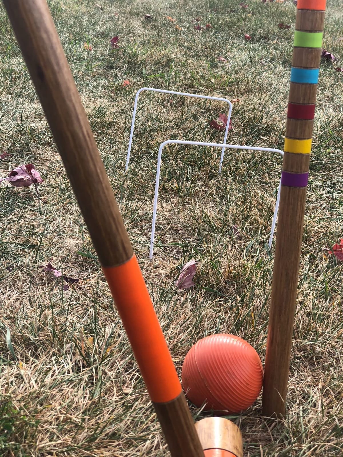 GoSports Premium Wood Stained Six Player Croquet Set with Handcrafted Wooden Stand customer photo 2