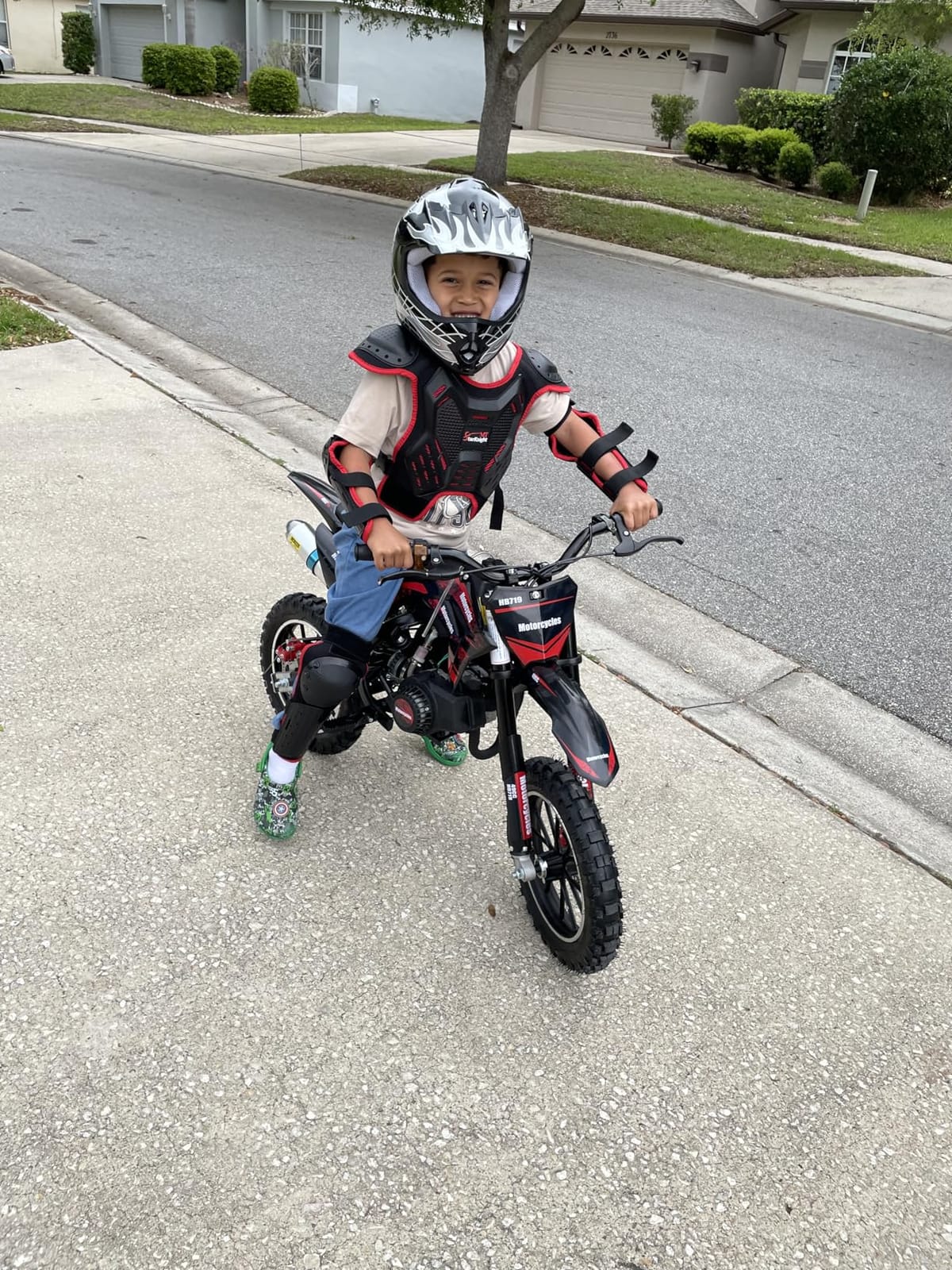 StarknightMT 3-10 Kids Dirt Bike Gear Motocross Chest Protector Adjustable customer photo 2