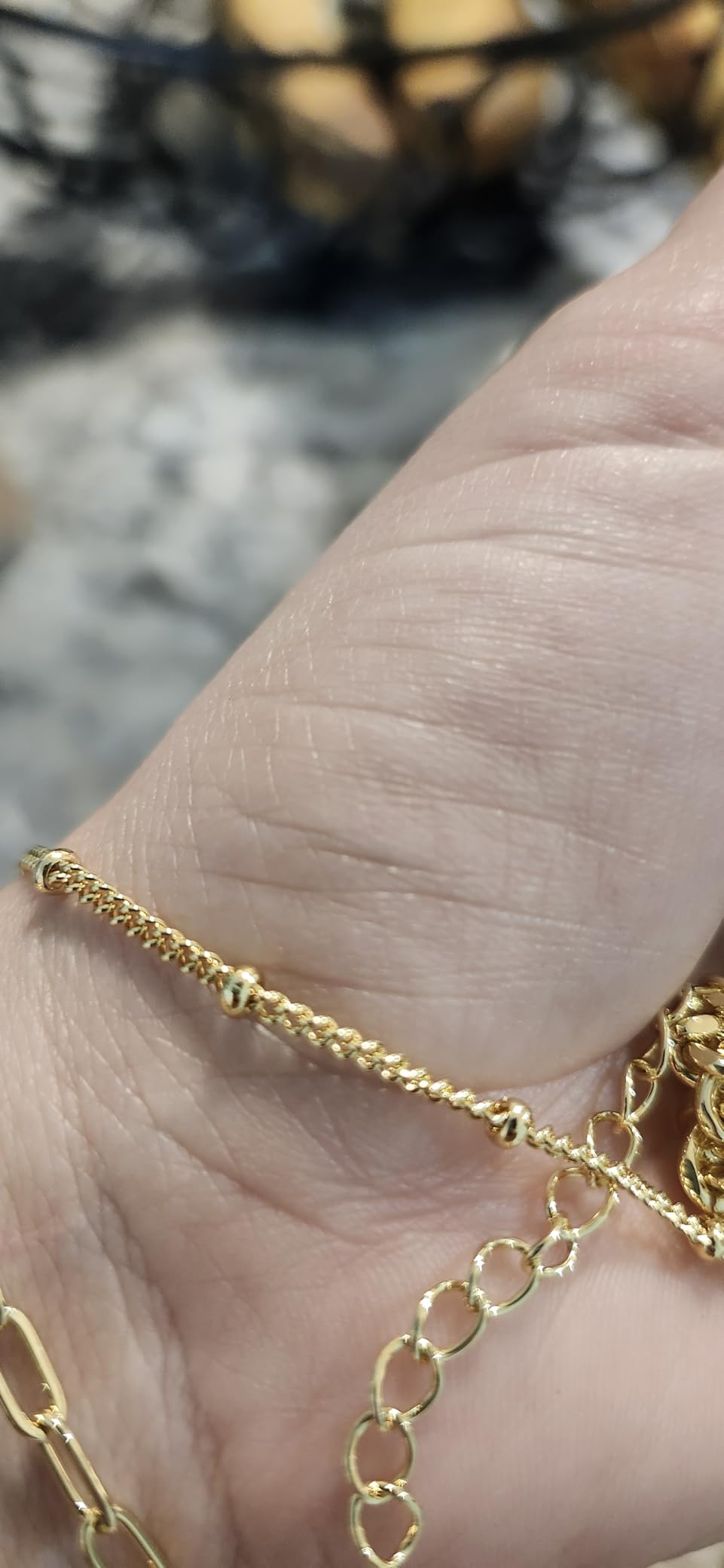 Gold Bracelets Set for Women Non Tarnish Trendy,14K Gold Plated Dainty Stackable Paperclip Cuban Link Chain Bracelets, Simple Cute Cuff Bracelets Jewelry Set Adjustable 7