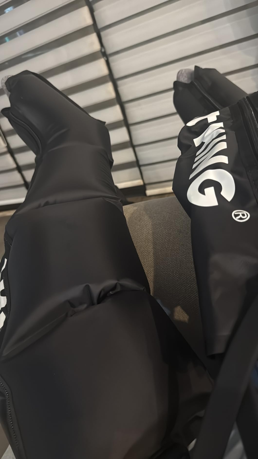 FIT KING Air Compression Recovery System, Full Leg Massager Boots (Medium) | Sequential Compression Device for Fast Recovery, Enhance Performance for Athletes, FSA-HSA customer photo 1