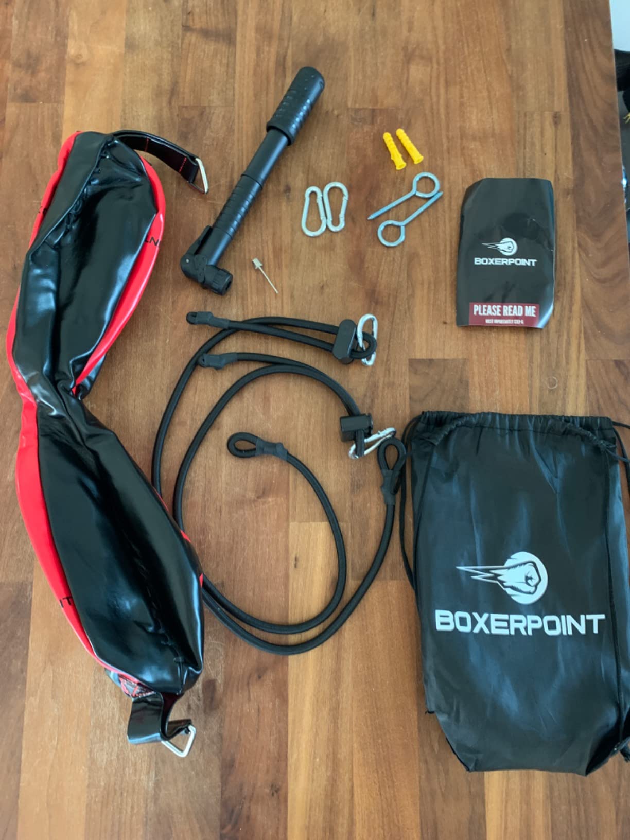 Boxerpoint Bag for Boxing - Premium Punching Bags - Durable PU Leather & Adjustable Cords Double Ended Punching Bag, Speed Bags for Adults, Boxing Equipment customer photo 1