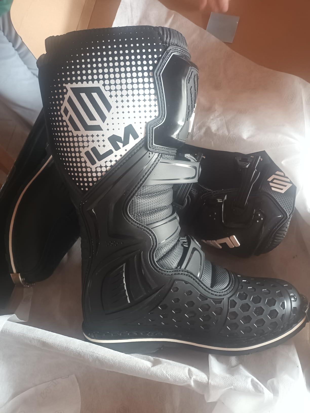ILM Motorcycle Boots Waterproof ATV Motorcross Dirt Blike for Men Model MX3 customer photo 2