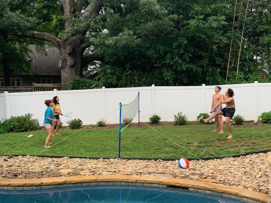 Zdgao Badminton Sets for Backyard - 20FT Net and Badminton Racket Set of 4 | Portable Badminton Net with Tension Adjuster, 3 Nylon Shuttlecocks, Boundary Line, Carry Bag for Beach, Outdoor Recreation customer photo 1
