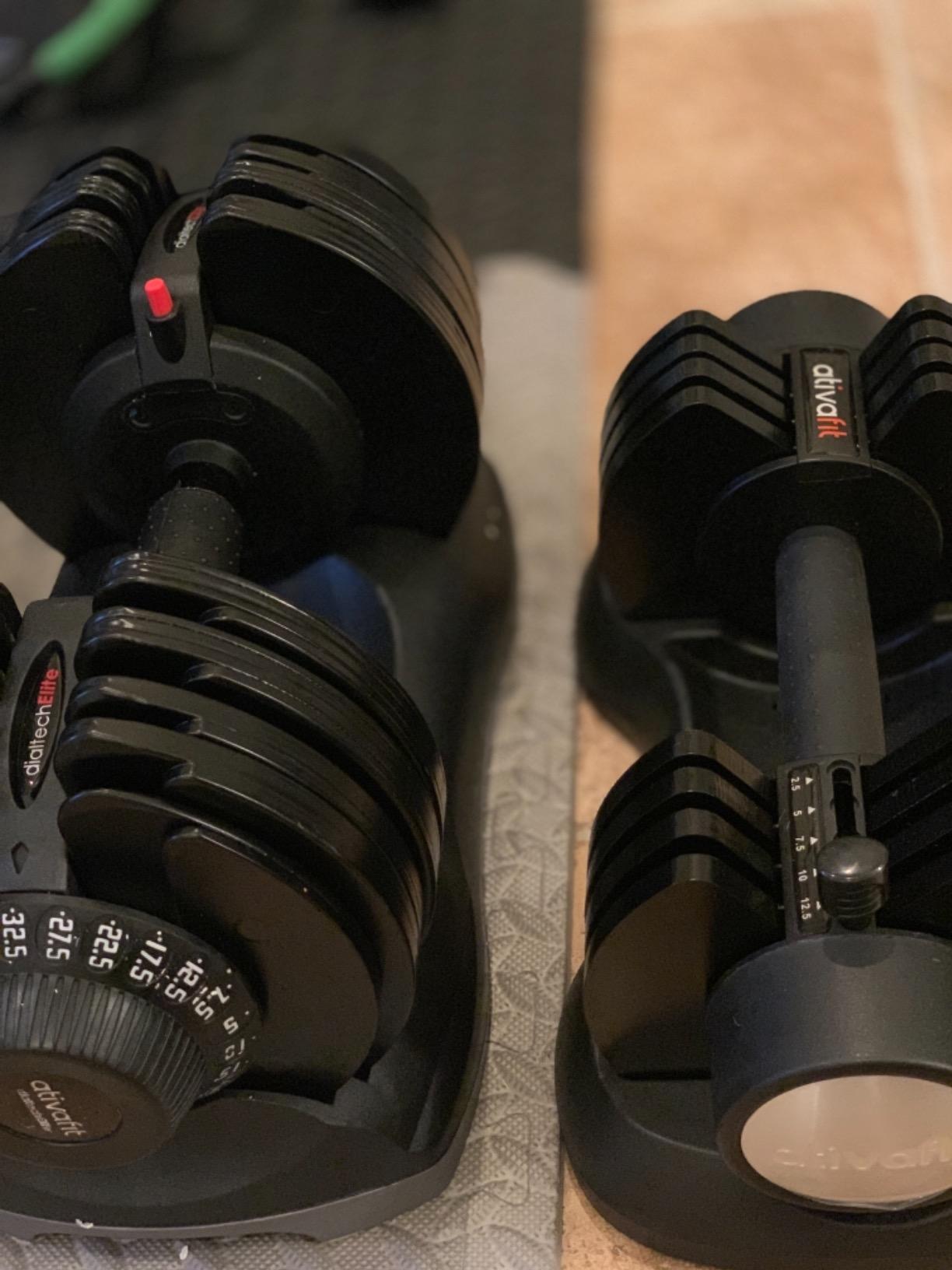 ATIVAFIT Adjustable Dumbbells Set, 5-88LB Quick Adjust Free Weights customer photo 2