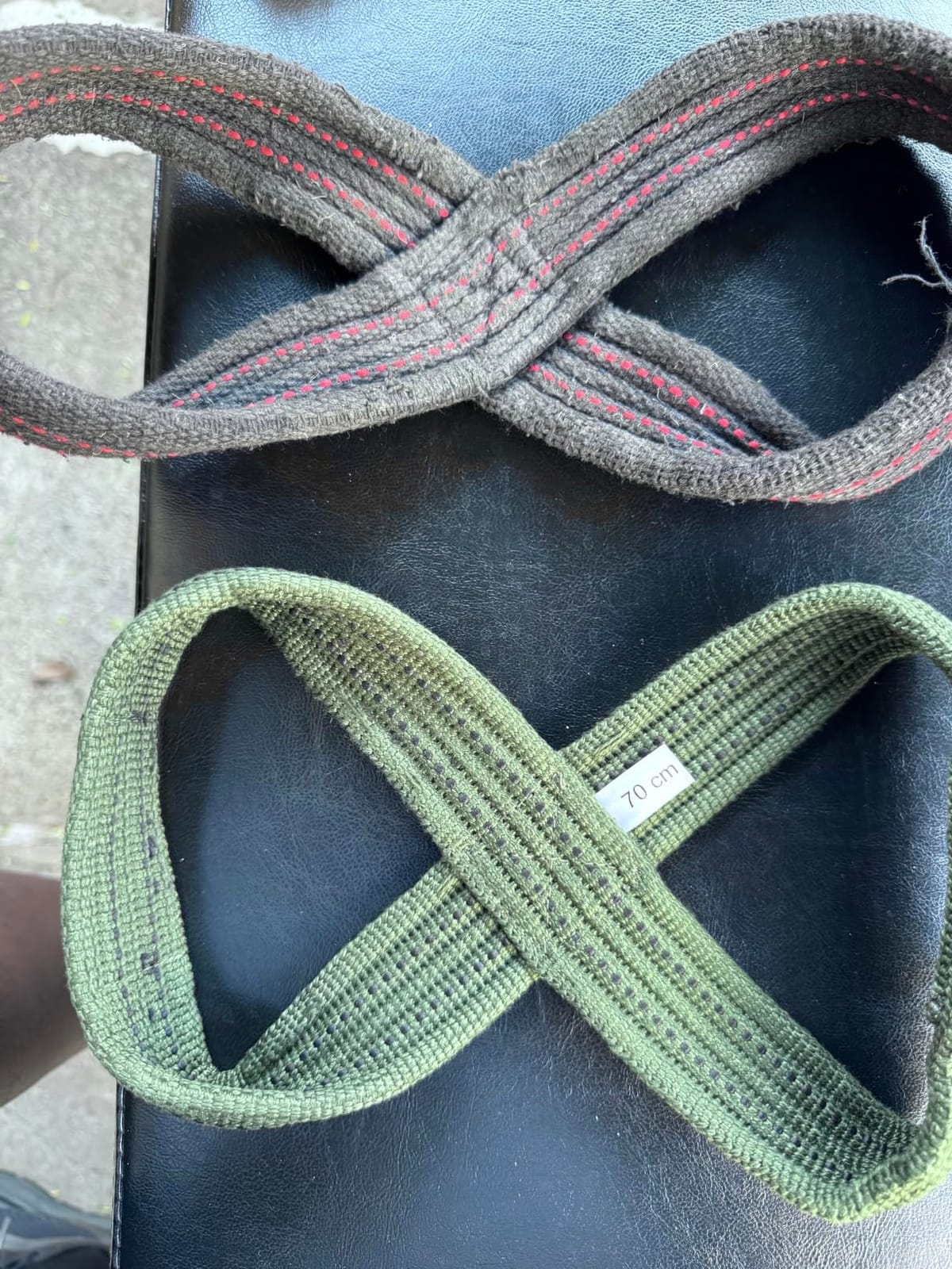 SERIOUS STEEL FITNESS Red Figure 8 Lifting Straps | Deadlift & Strongman Axle Straps - 3 Sizes customer photo 1