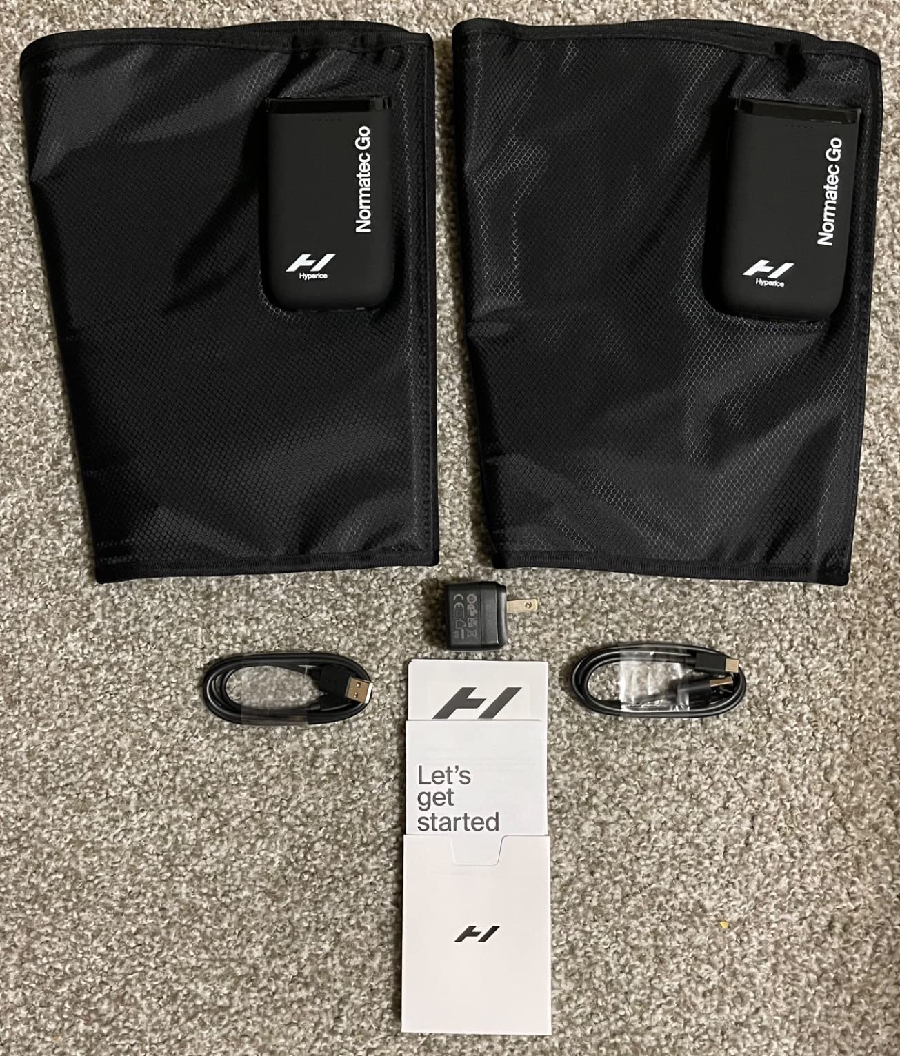 Hyperice Normatec Go Wireless Mobile Dynamic Air Compression Calf Muscles | Portable | Increase Circulation | Reduce Pain | Bluetooth Enabled | 7 Levels Customizable Pressure customer photo 1