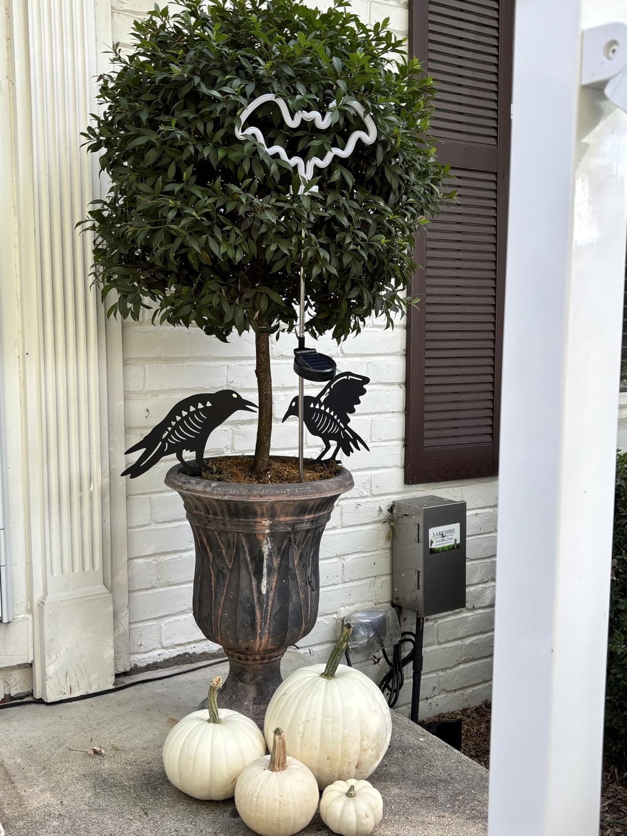 Nativity Scene Outdoor,Black Silhouette Metal Nativity Set for Yard Stakes customer photo 1