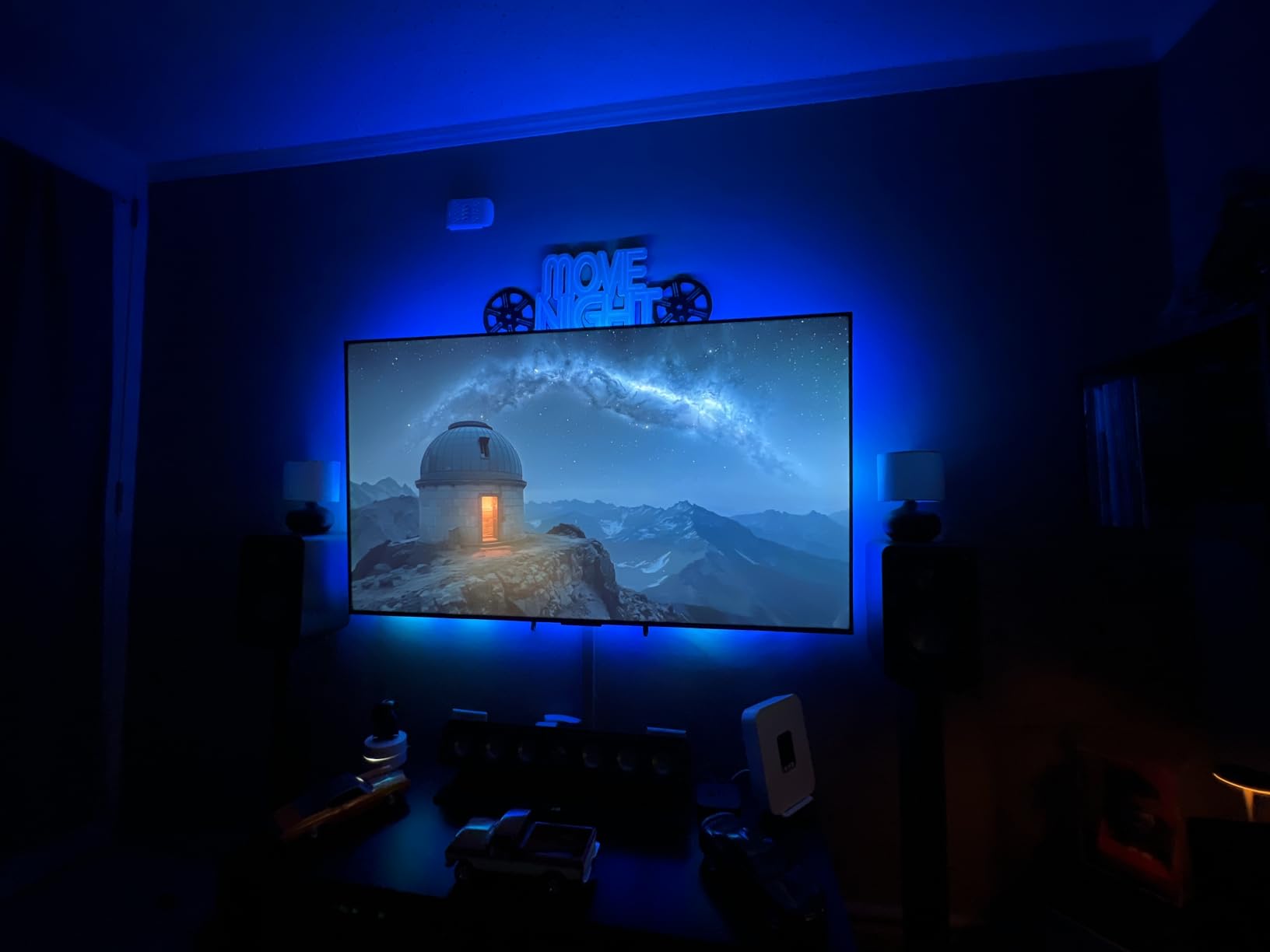 Govee TV LED Backlight, RGBIC Smart LED Strip Lights for 55-65 inch TVs | 99+ Scene Modes, Music Sync, Bluetooth and Wi-Fi APP Control, Works with Alexa & Google Assistant, Adapter, 12.5ft/114 LEDs customer photo 1
