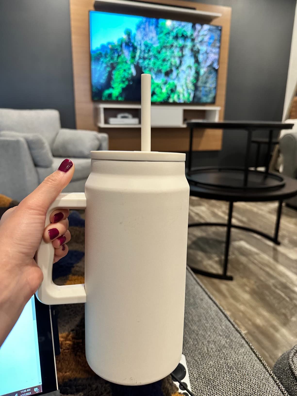 Simple Modern 50 oz Mug Tumbler with Handle and Straw Lid | Reusable Insulated Stainless Steel Large Travel Jug Water Bottle | Gifts for Women Men Him Her | Trek Collection | 50oz customer photo 1